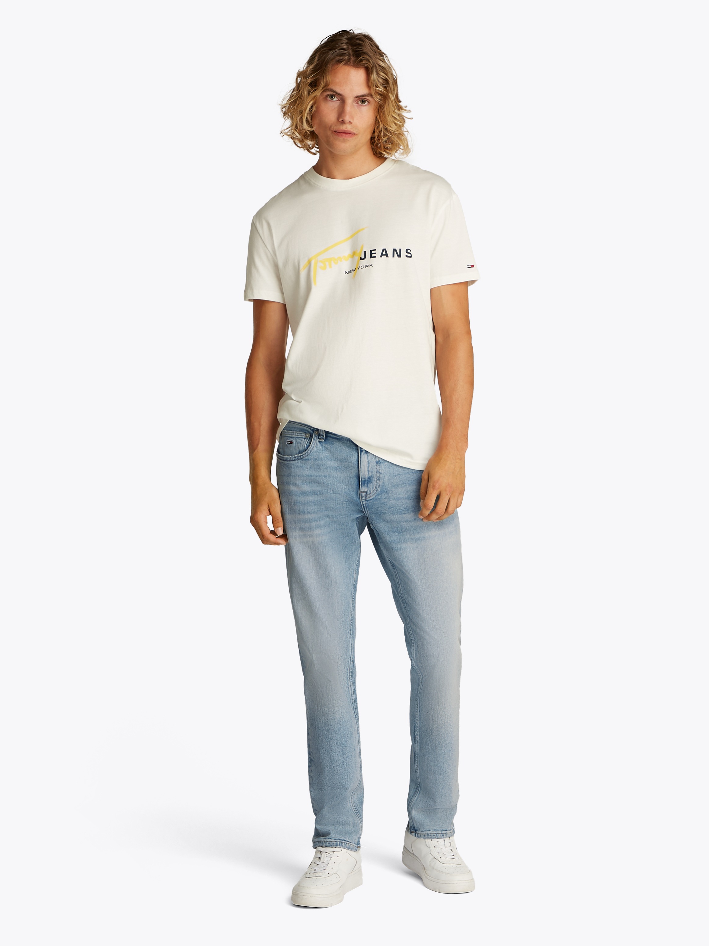Tommy Jeans Slim-fit-Jeans »Scanton Slim Denim«, Mit Gürtelschlaufen