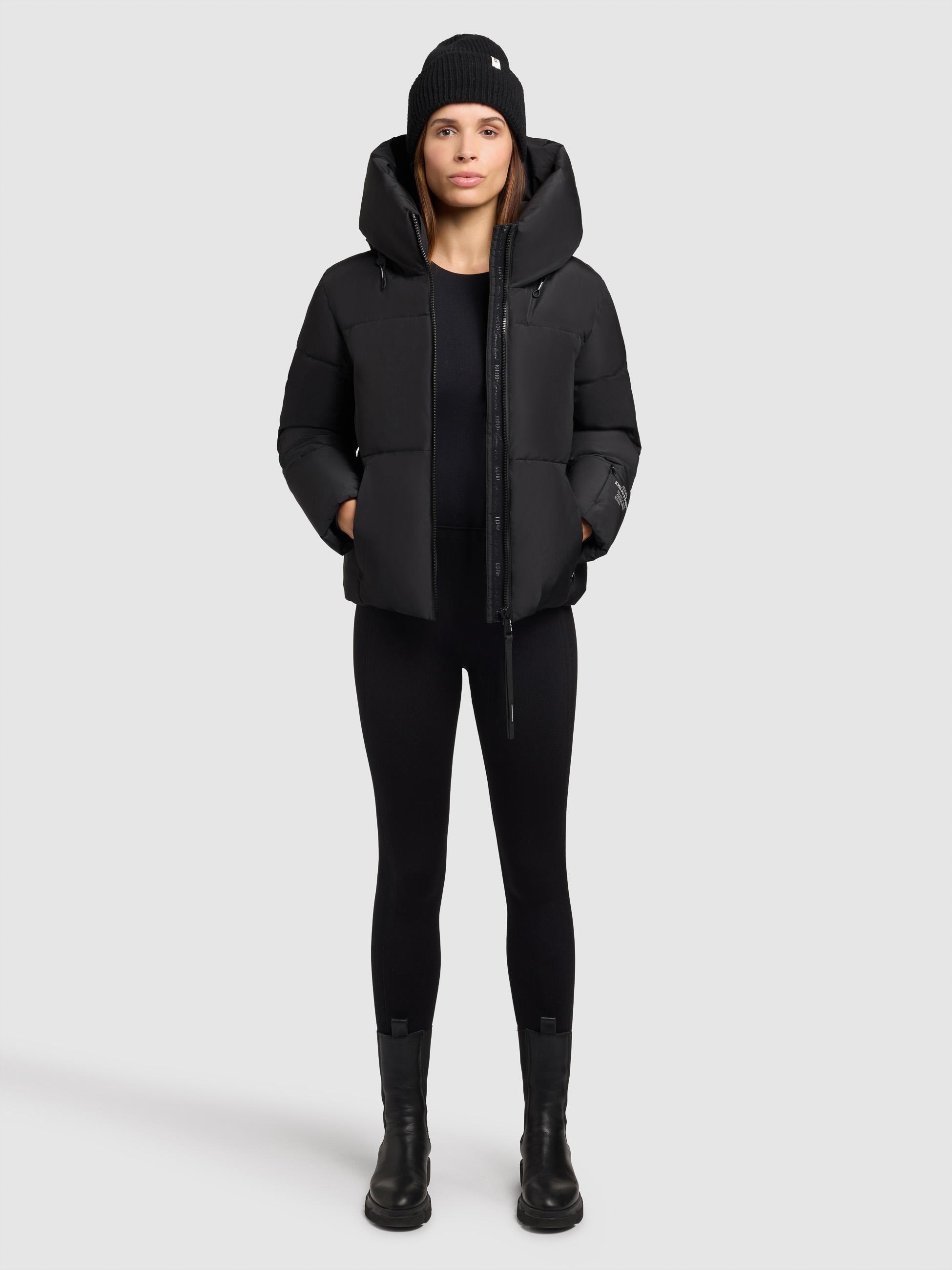 khujo Outdoorjacke »Audrey Matt«, mit Kapuze, Warme Winterjacke mit verstellbarer Kapuze