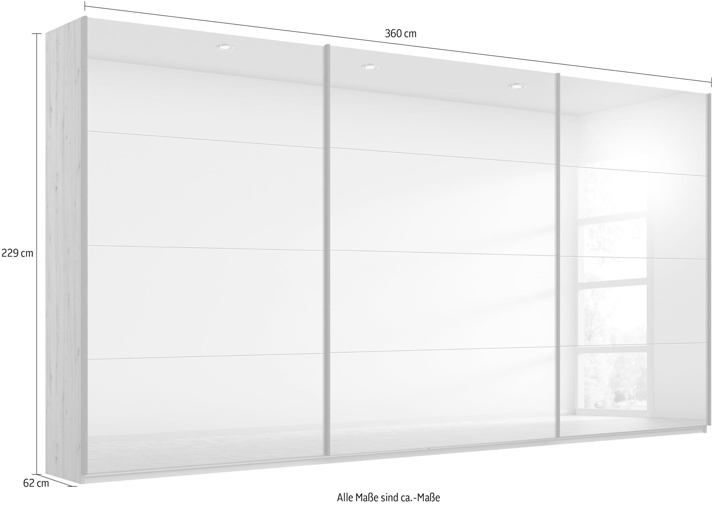 rauch Schwebetürenschrank »Oracle«, mit Spiegelfront
