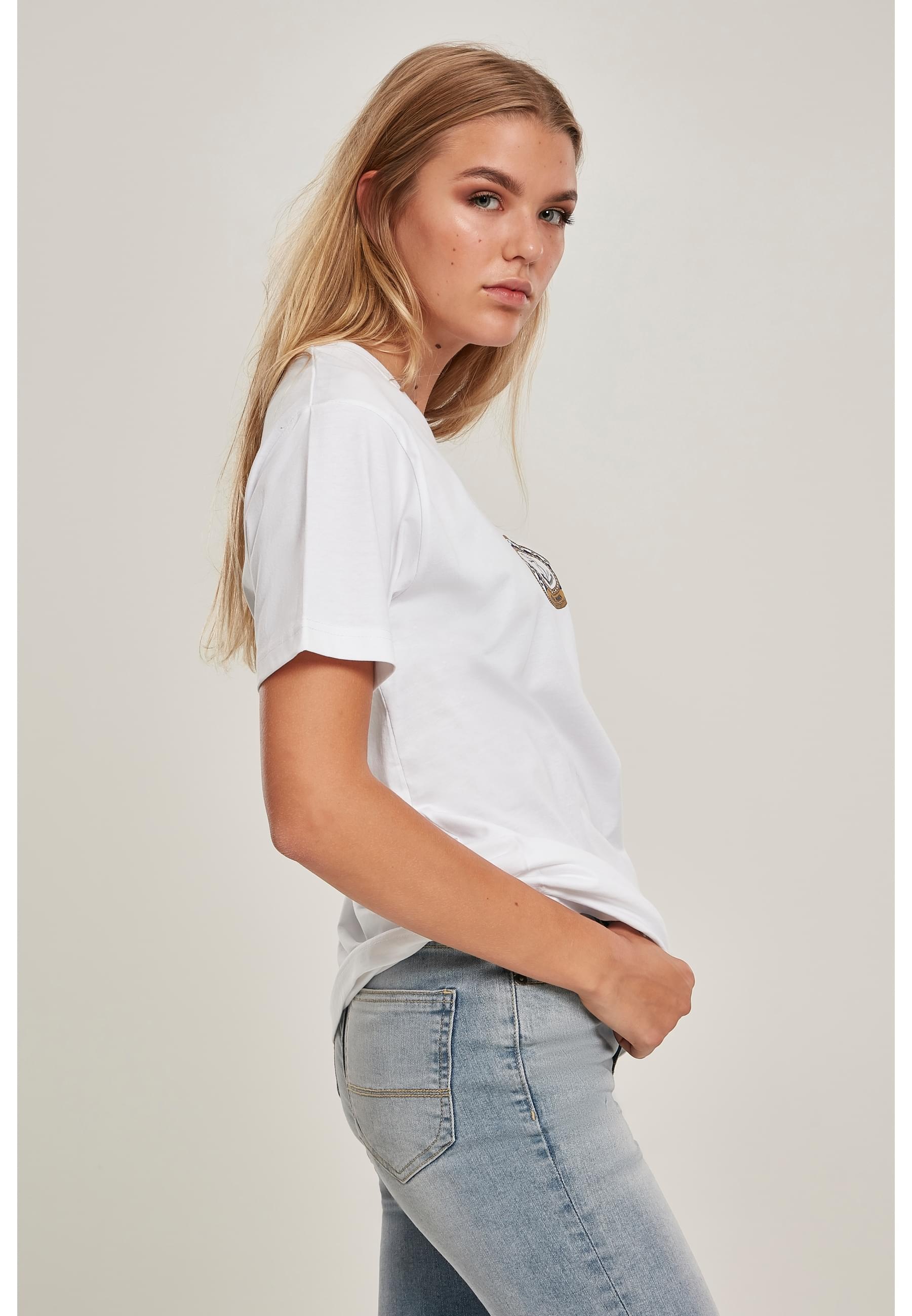 MisterTee Kurzarmshirt »MisterTee Damen Ladies Moin Moin Tee«, (1 tlg.)