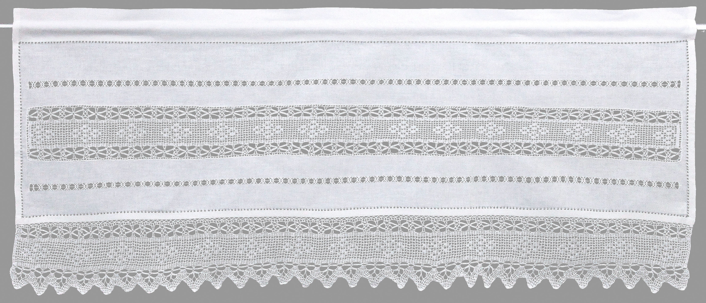 HOSSNER - ART OF HOME DECO Querbehang "Birnhorn" Stangendurchzug 1 Stk. tlg günstig online kaufen