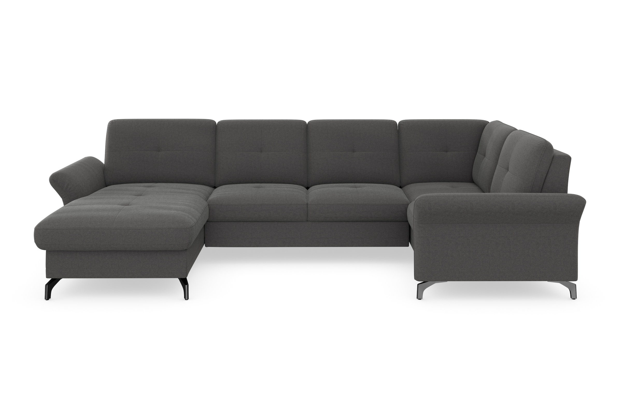 Home affaire Wohnlandschaft "Calando U-Form" wahlweise mit Bettfunktion, Be günstig online kaufen