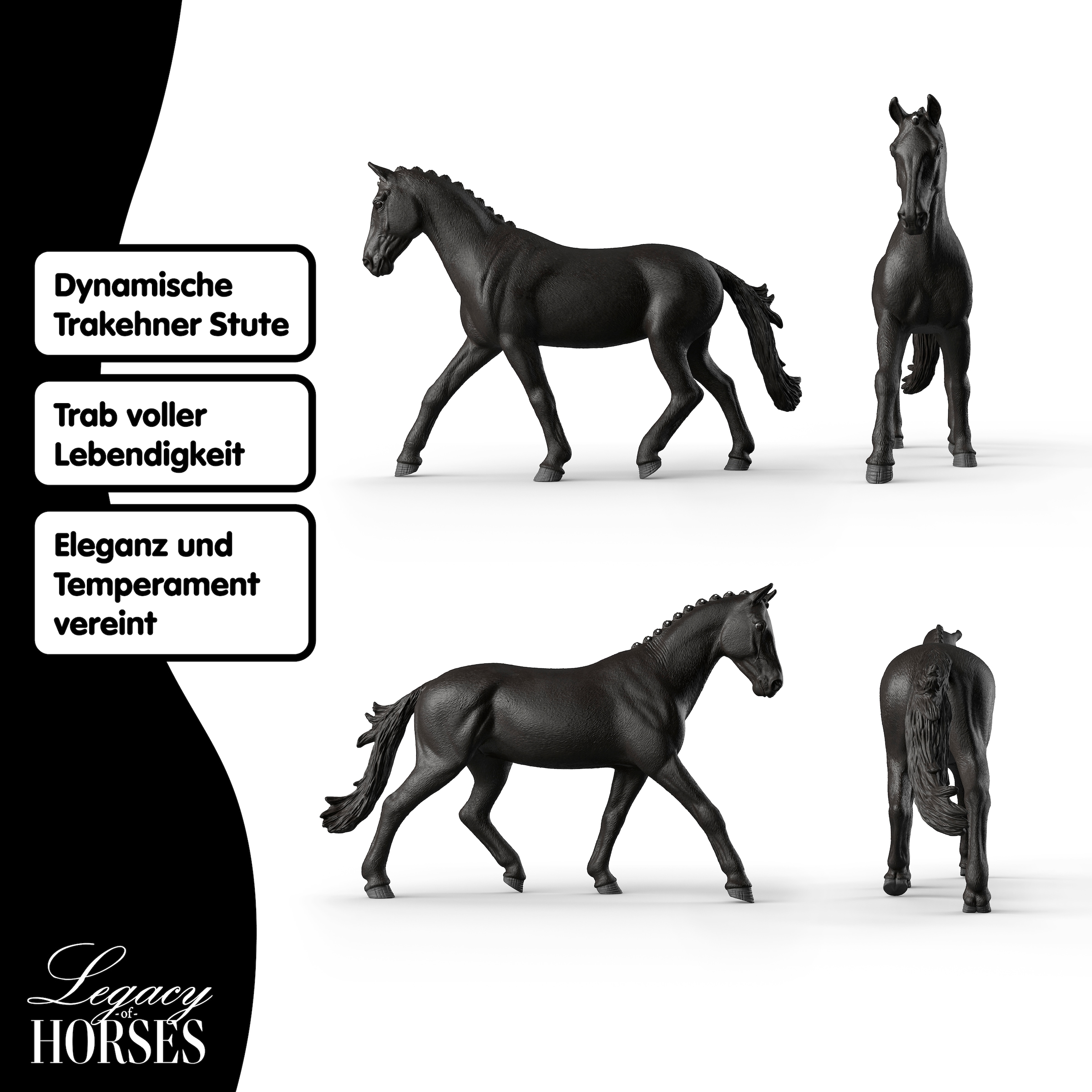 Schleich® Spielfigur »Legacy of Horses, Sonata Trakehner Stute, 1:12 (72235)« Sammelfigur für Erwachsene, Höhe: ca. 18 cm
