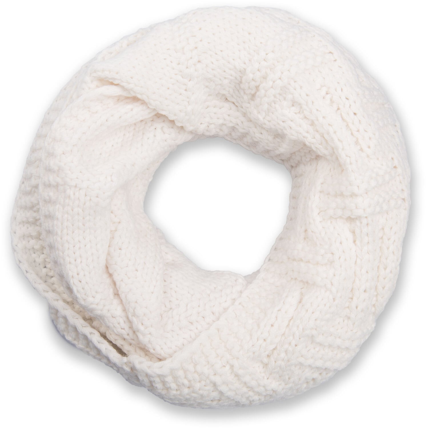 styleBREAKER Strickschal "Strick Loop mit Gitter und Rippenmuster" 1 Stk. günstig online kaufen