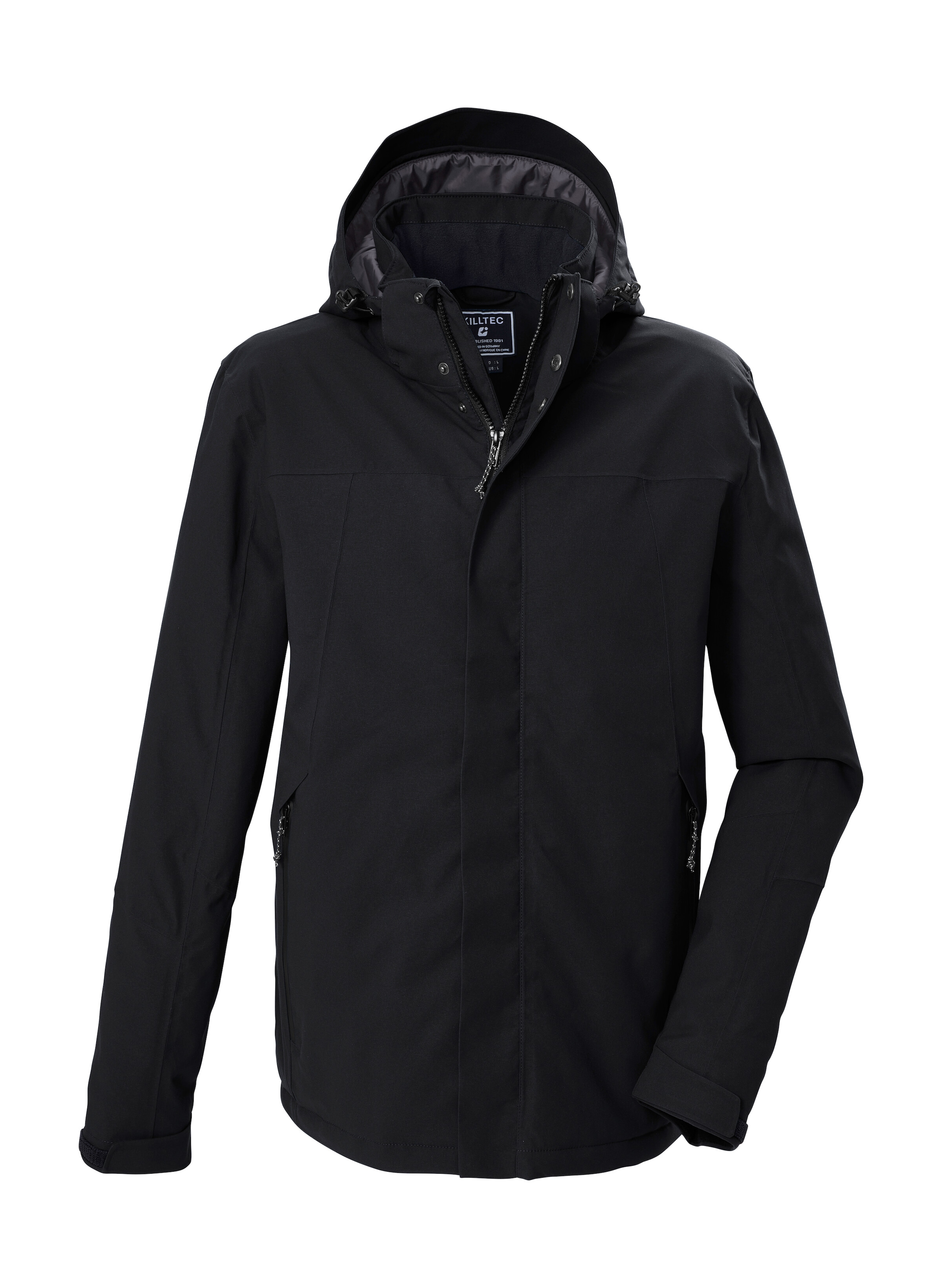 Killtec Funktionsjacke "KOW 2 KG MN JCKT" Wind- und wasserdichte Funktionsjacke mit abnehmbarer Kapuze
