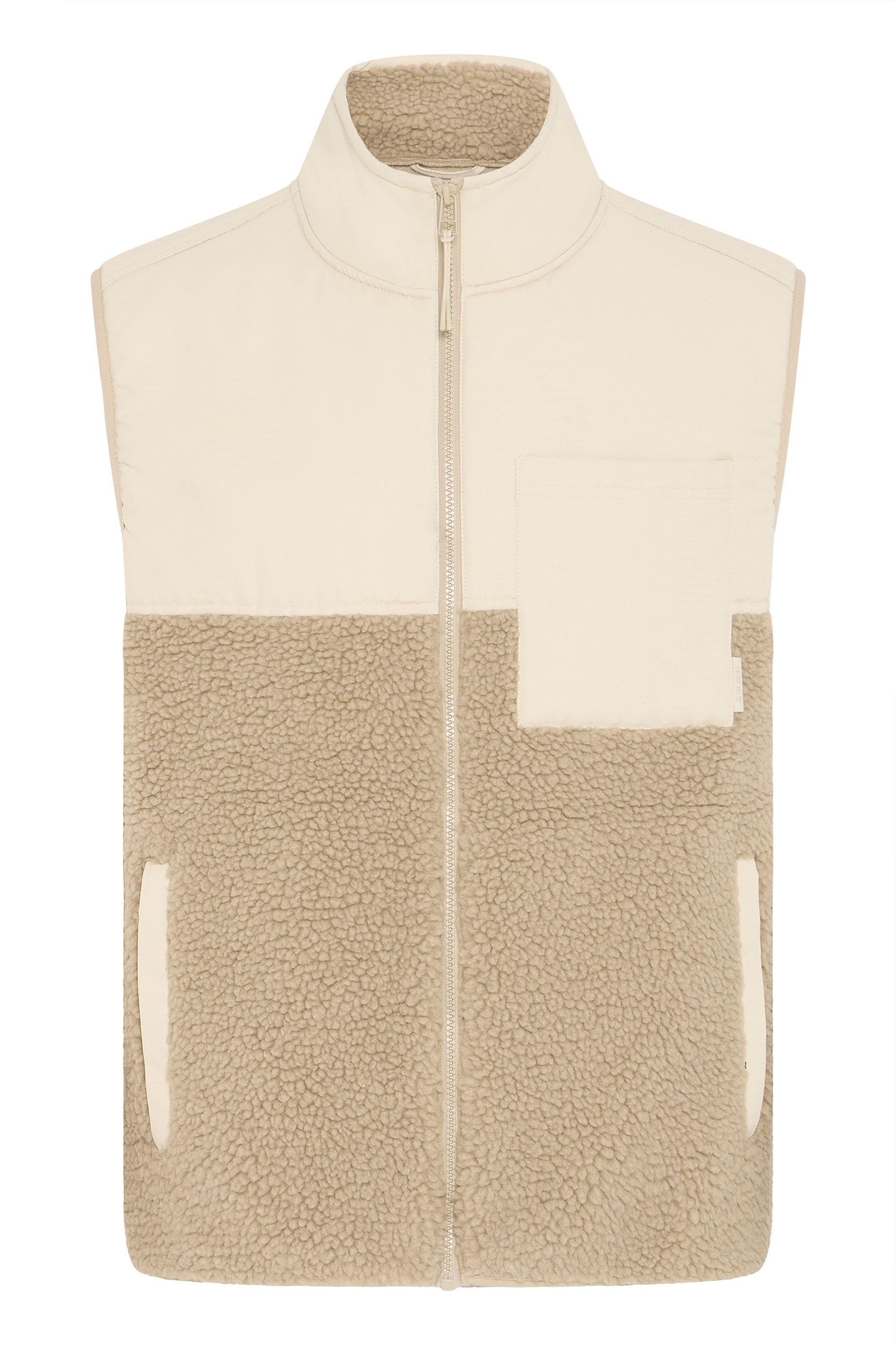 Blend Plüschweste "BHErmin" Sportliche Teddy-Weste in Colorblock-Optik günstig online kaufen