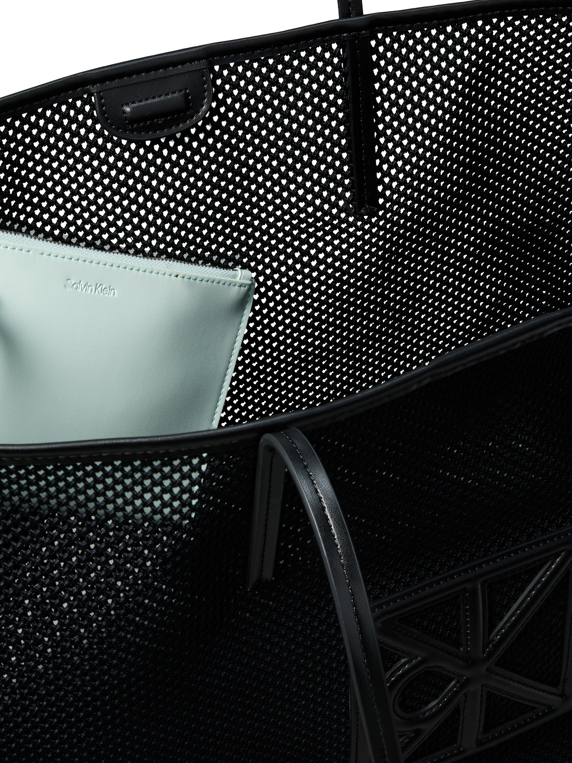 Calvin Klein Tragetasche »EMBLEM MESH XL TOTE« Umhängetasche, Schultertasche mit Logoschriftzug