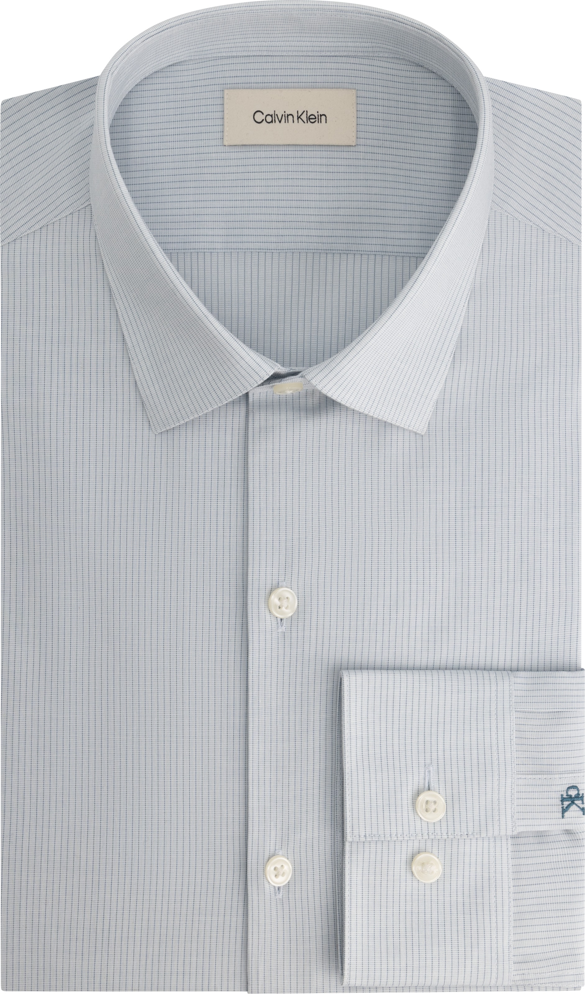 Calvin Klein Businesshemd "SLIM ESNTL POPLIN STR STP", Slim fit mit Rundhal günstig online kaufen