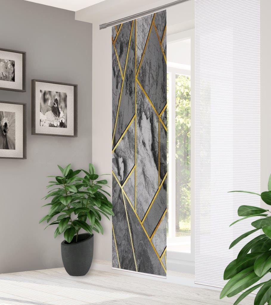 HOME in green Schiebegardine "SIGNUM" Paneelwagen 1 Stk. tlg. DIGITALBEDRUC günstig online kaufen