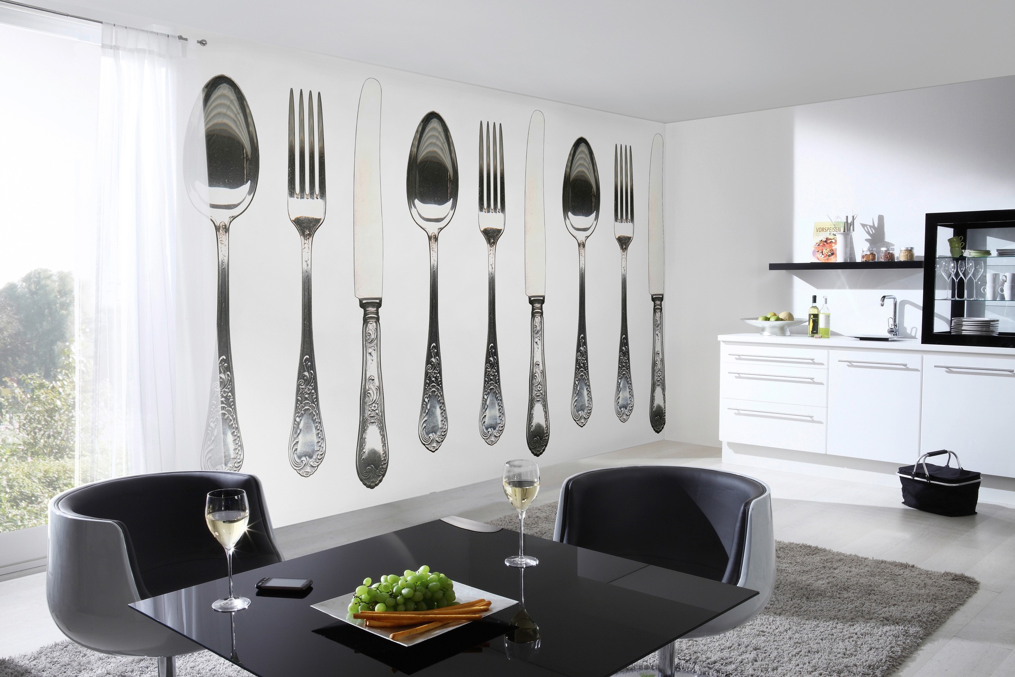 Architects Paper Fototapete »Cutlery«, Vlies, Wand, Schräge