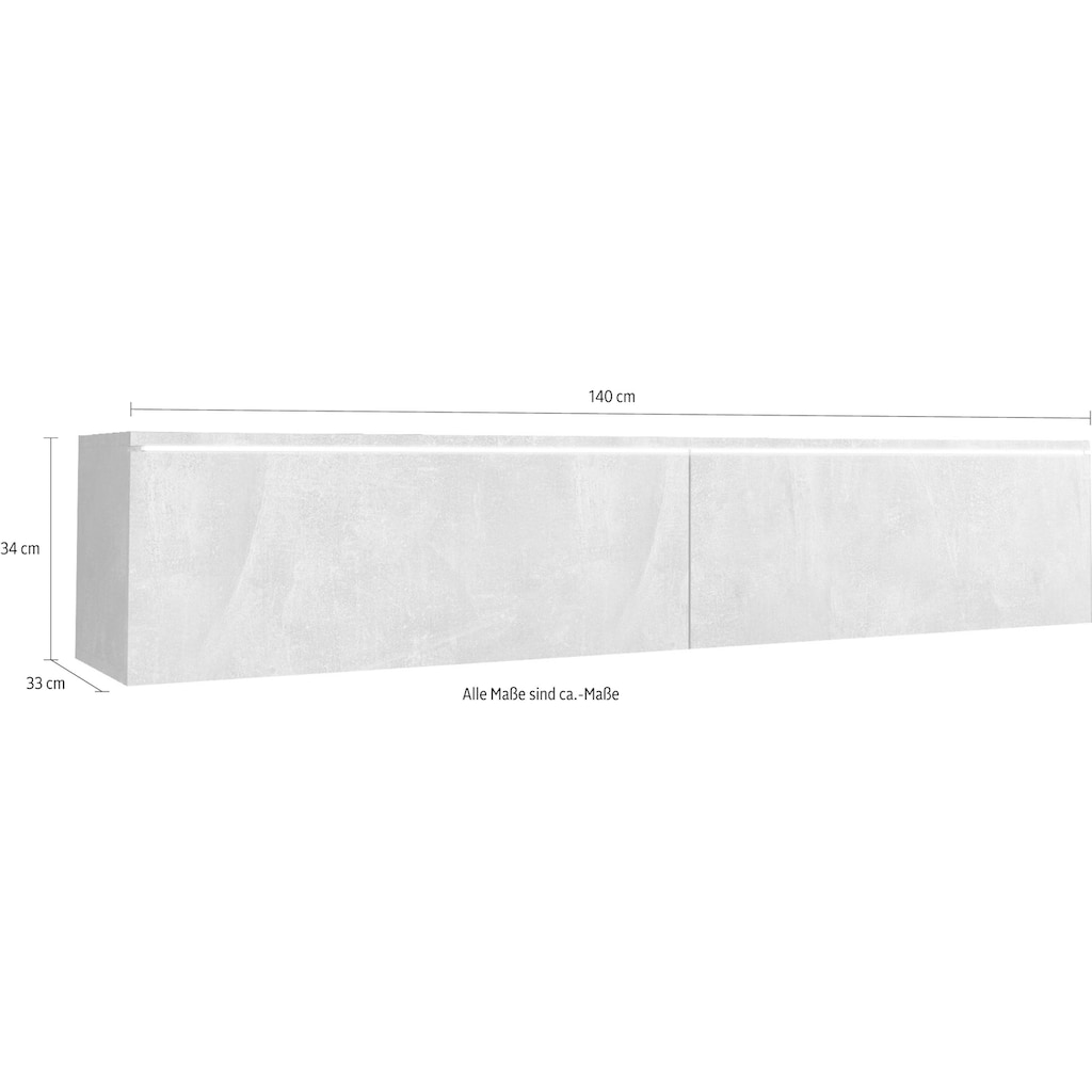 INOSIGN Lowboard »Vera«, Breite 140 cm, stehend und hängend