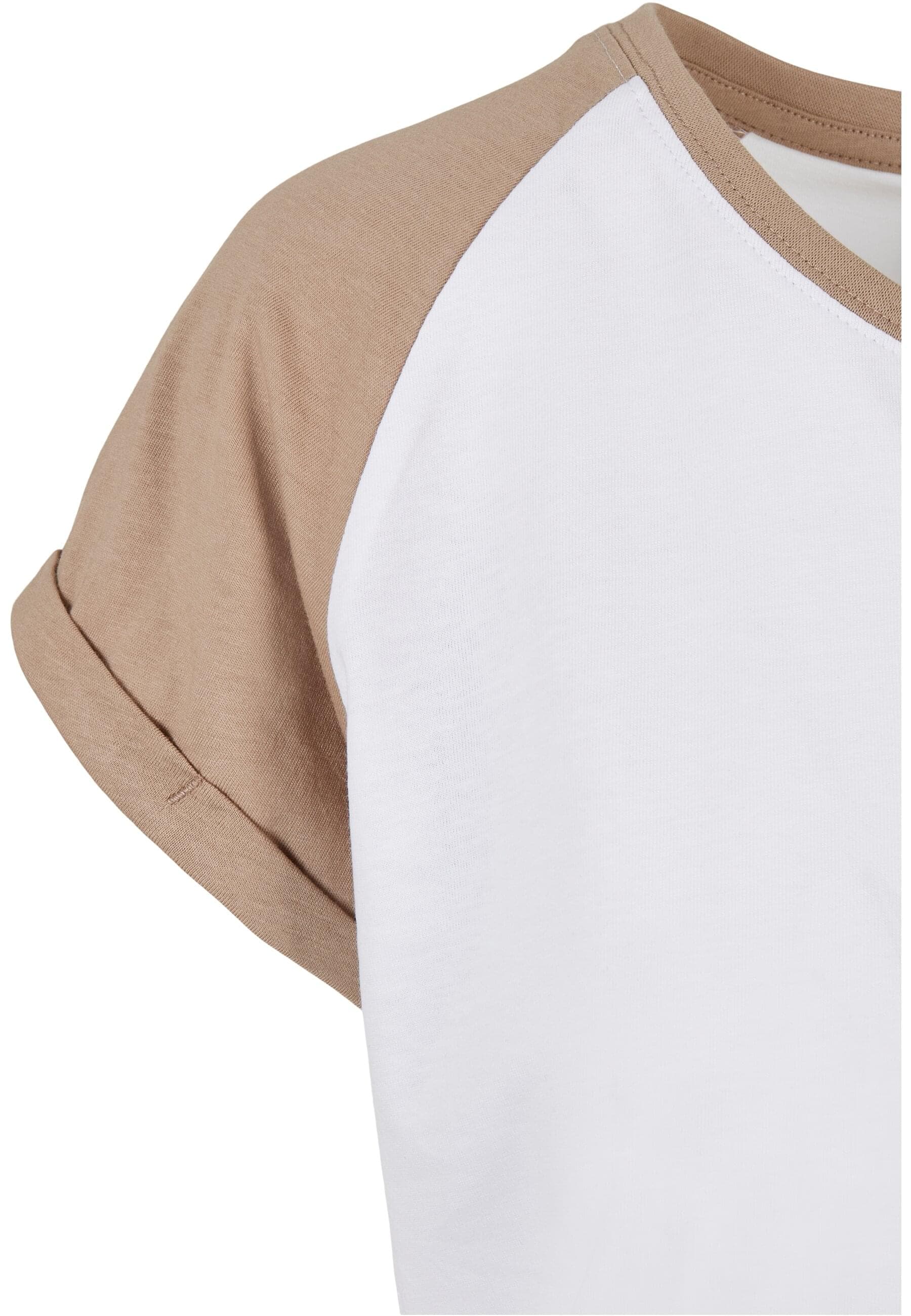 URBAN CLASSICS Kurzarmshirt »Urban Classics Damen Ladies Contrast Raglan Tee«, (1 tlg.)