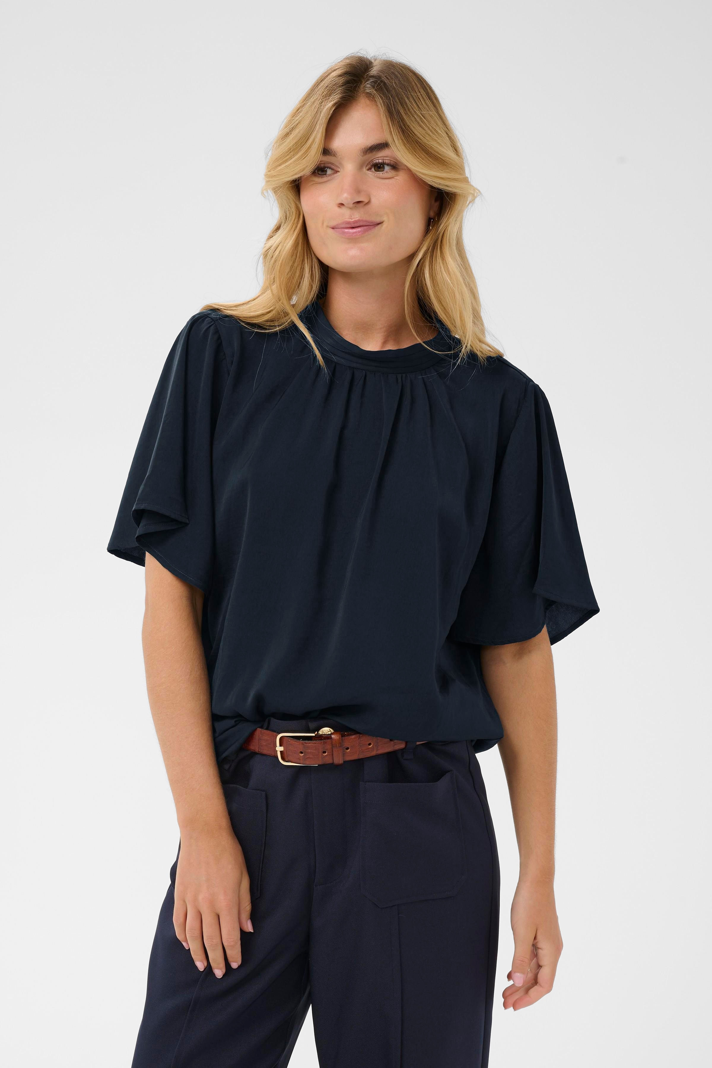Saint Tropez "AileenSZ Flared Blouse" Kunstfaser, Regular fit