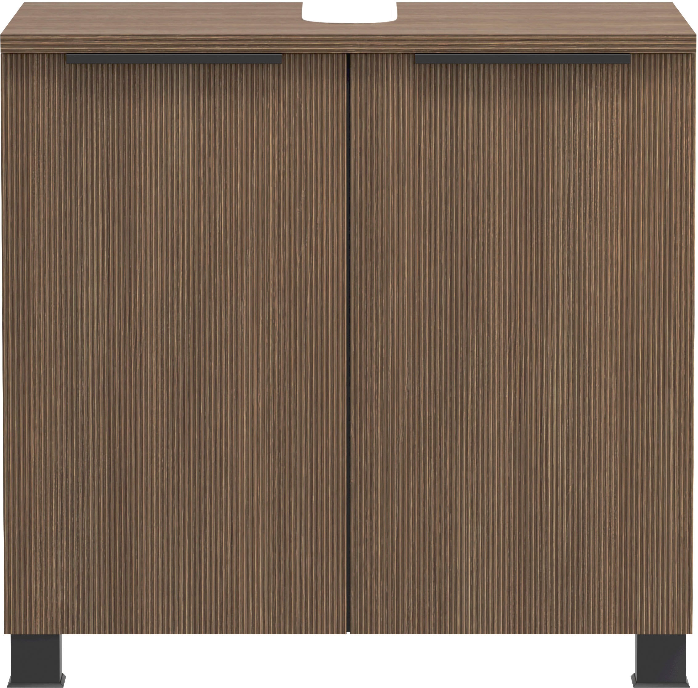 welltime Waschbeckenunterschrank, Welltime, Breite 60 cm, gedämpfte Scharniere, inkl. Siphonausschnitt