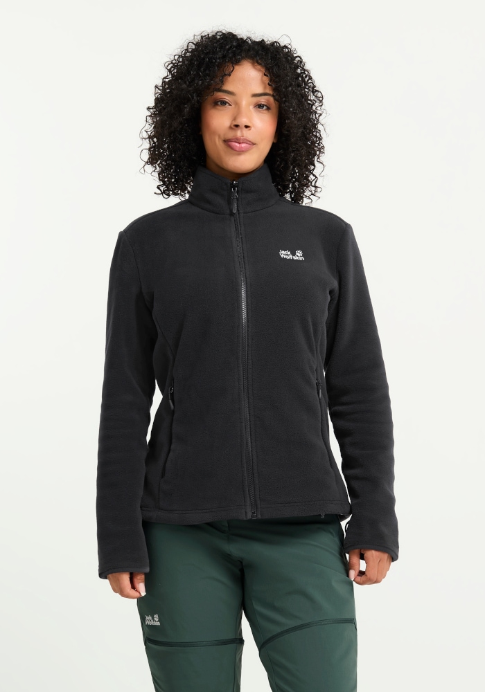Jack Wolfskin Fleecejacke "TAUNUS 200 FZ W" Fleecejacke, 3-in-1 System kompatibel, Verbindungsschlaufen