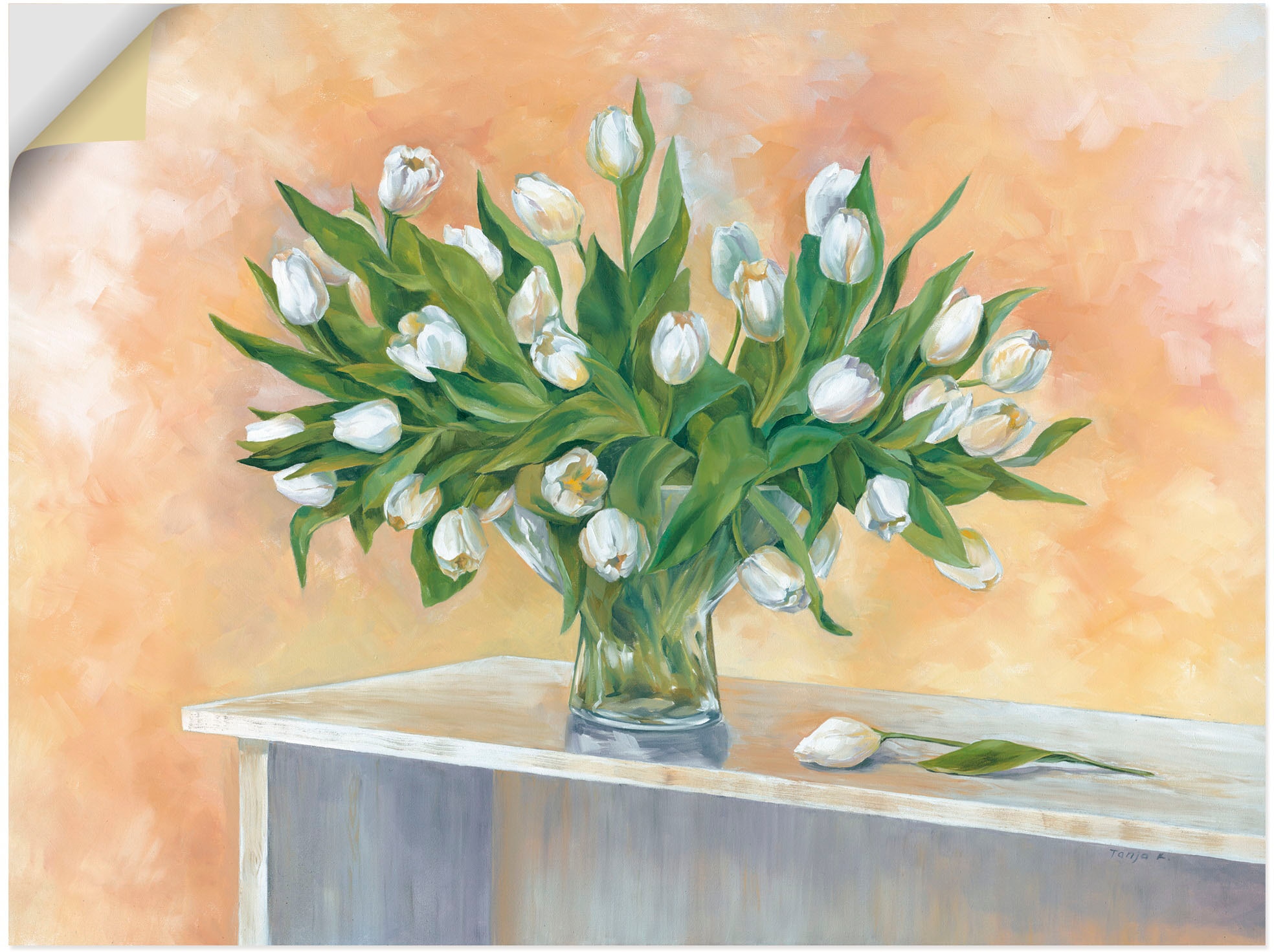 Größen »Weiße Tulpen«, Wandaufkleber | Leinwandbild, Poster (1 St.), oder Alubild, Wandbild kaufen Artland versch. in als BAUR