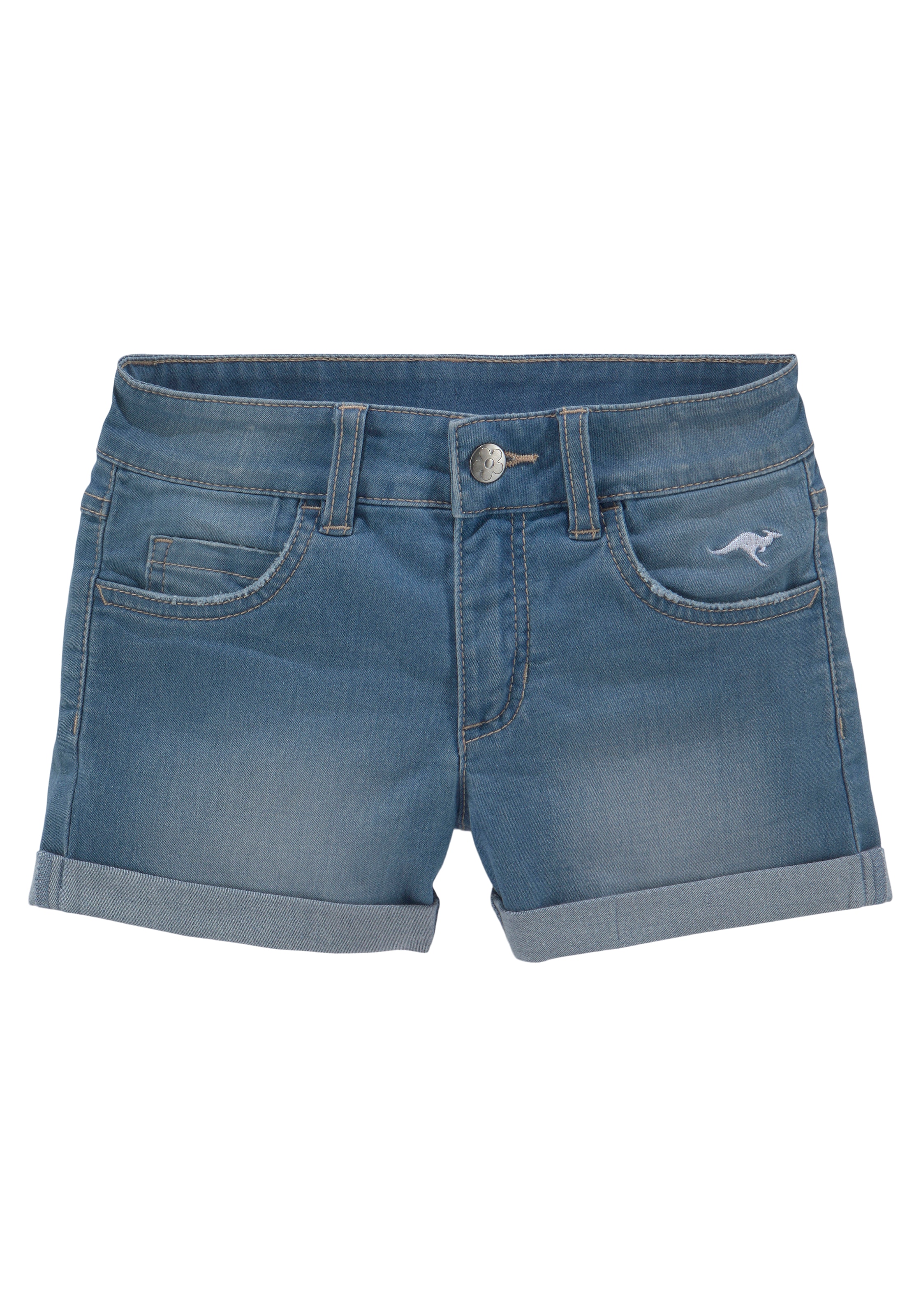 KangaROOS Shorts », Jeans-Shorts mit Stretch für Mädchen«, mit Logo-Stickerei