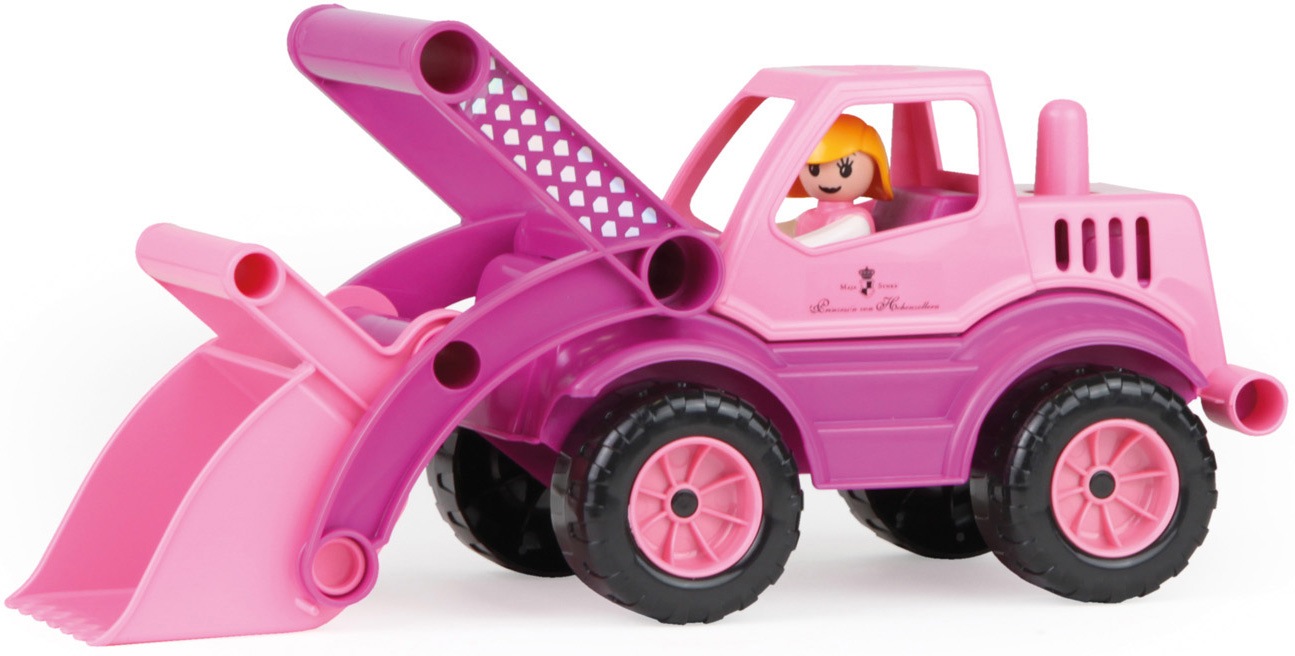 LENA Kinder Spielzeug-Radlader "Prinzessin von Hohenzollern, Princess Schaufellader", rosa, Kunststoff, B:14cm H:16cm T:33cm, Spielzeugfahrzeuge,