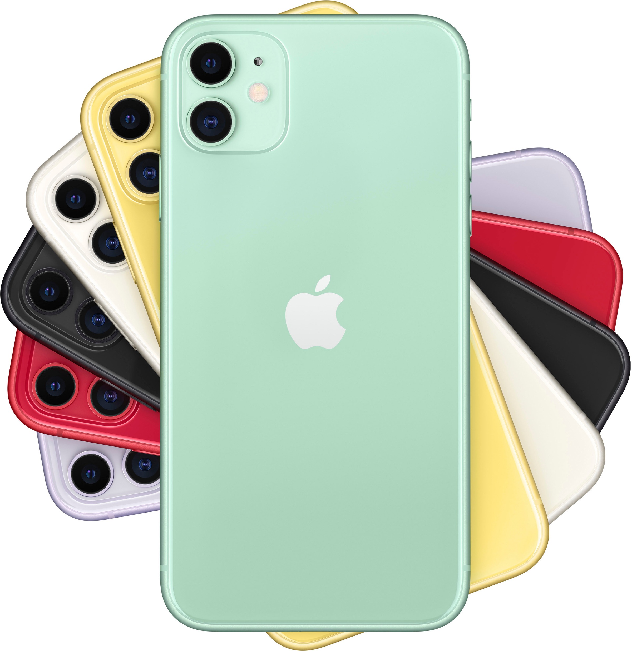 Apple Smartphone »iPhone 11«, grün, 15,5 cm/6,1 Zoll, 128 GB Speicherplatz, 12 MP Kamera, ohne Strom-Adapter und Kopfhörer