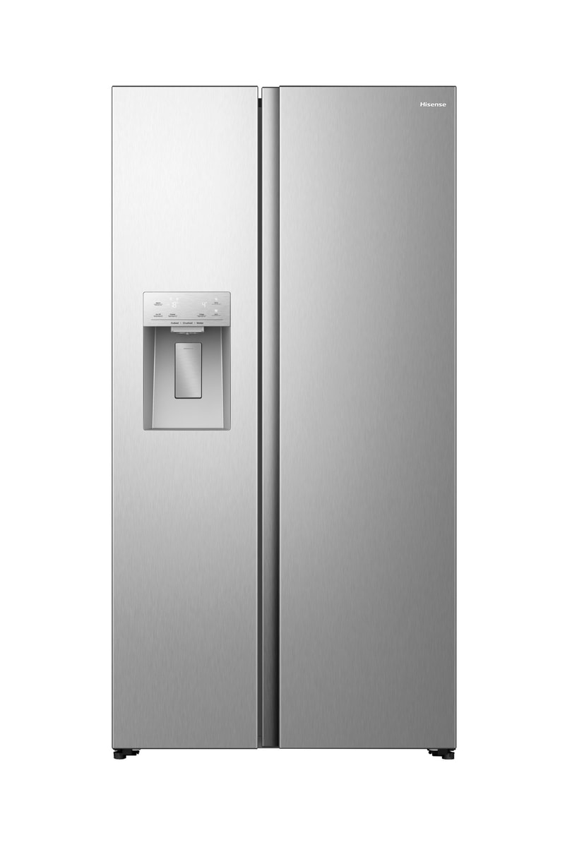 Hisense Side-by-Side »MS91528IC« 178,6 cm hoch 91,1 cm breit mit Wasser-/Eisspender, kein Festwasseranschluss dank Tank
