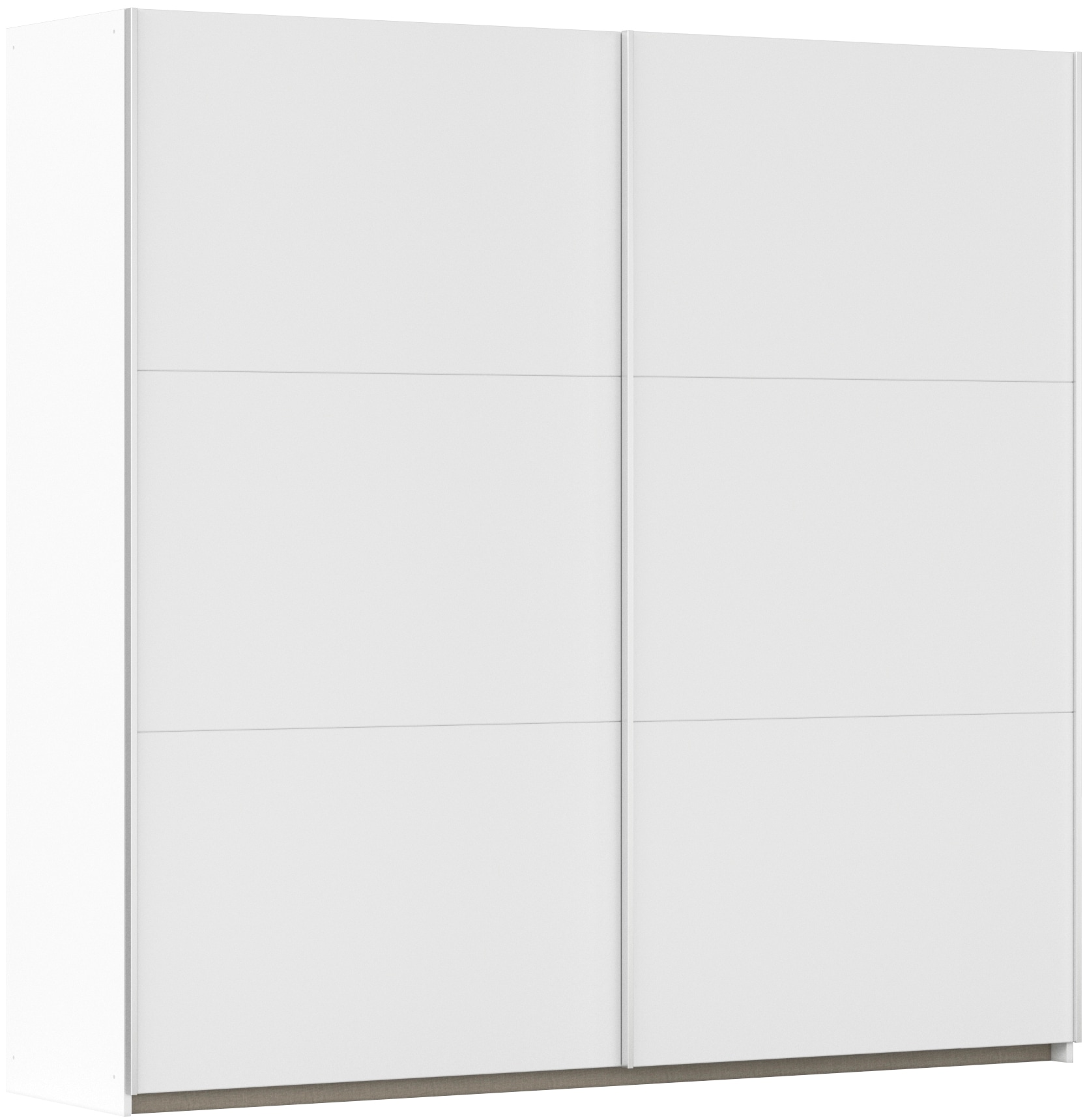 rauch Schwebetürenschrank "Kleiderschrank Drehtürenschrank Schrank Garderobe KRONACH" in 3 Ausstattungen BASIC/CLASSIC/PREMIUM, Breiten 131/175/218/261 cm, optional ohne, mit 1 oder 2 Spiegel, viel Stauraum MADE IN GERMANY