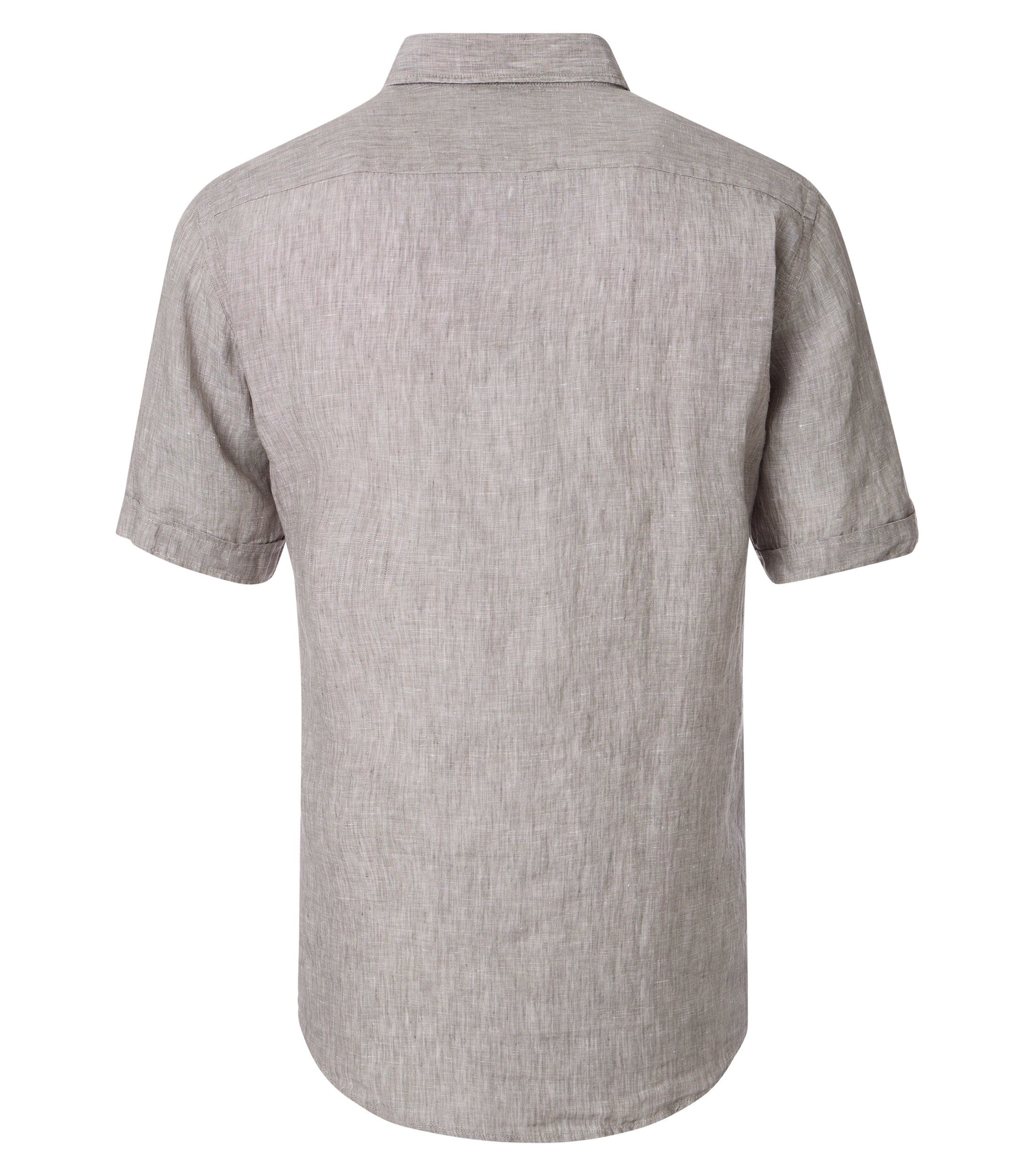 CASAMODA Kurzarmhemd "CASAMODA Leinenhemd Kurzarm uni" günstig online kaufen
