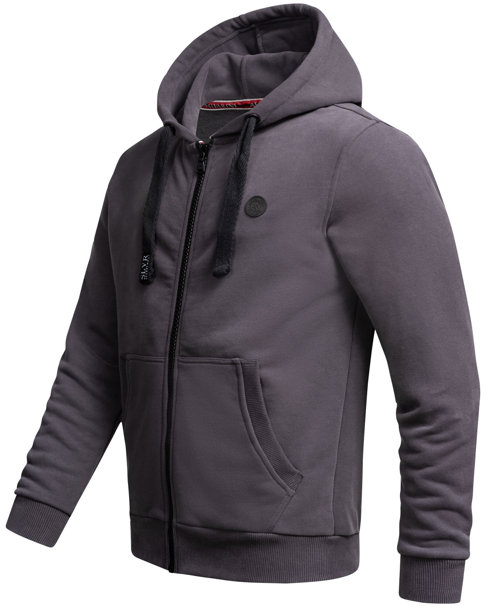 Alessandro Salvarini Sweatjacke »ASLomborio«, warme Kapuzenjacke