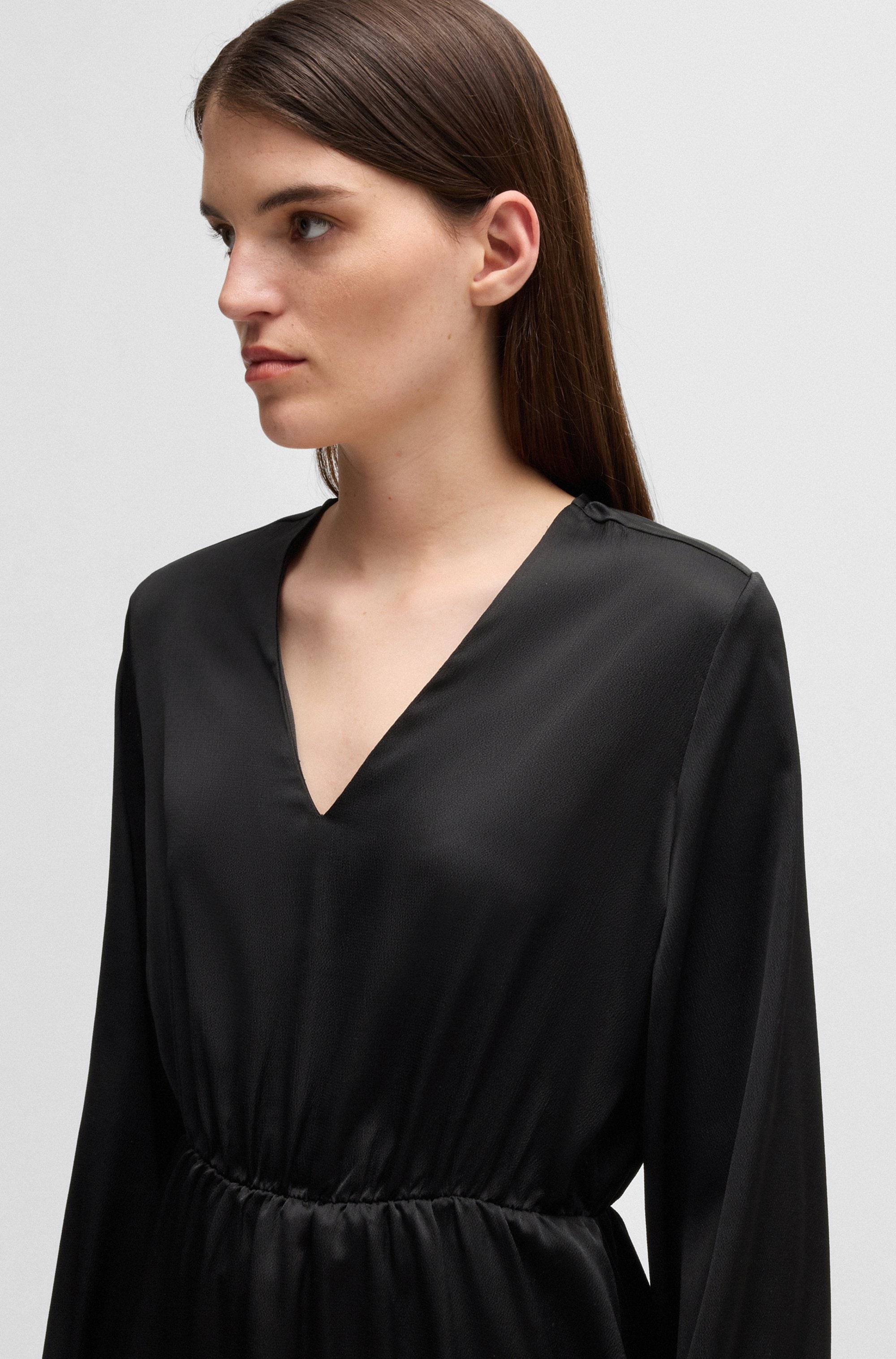 BOSS ORANGE Blusenkleid »C_Doria«, in A-Linien Form