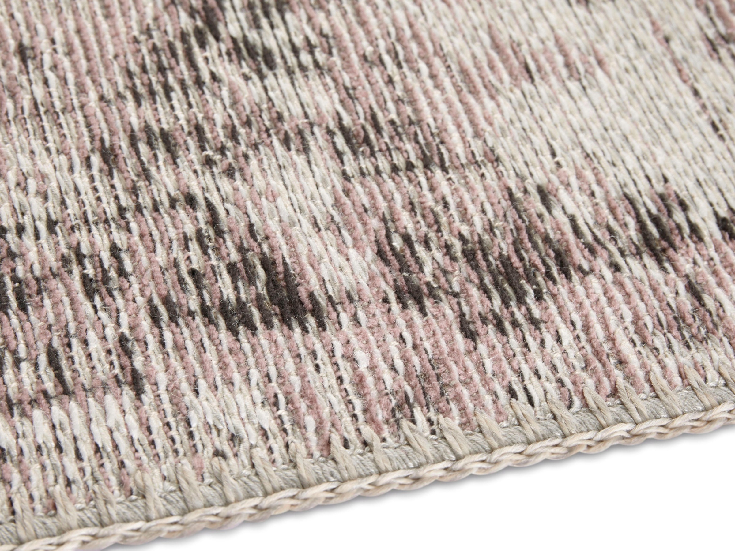 ELLE DECORATION Teppich »Vertou«, rechteckig, 4 mm Höhe, Flachgewebe, Vintage Design, Used Look, Hochwertiger Materialmix