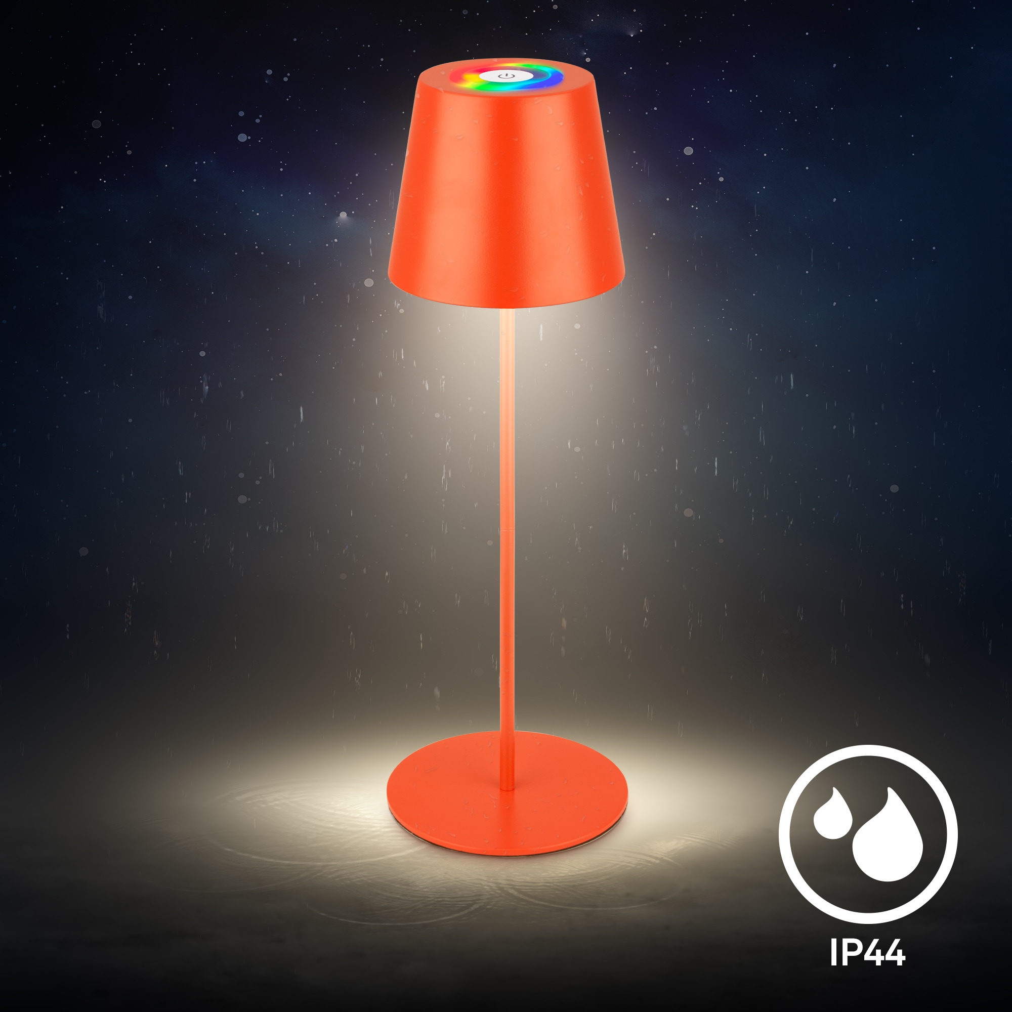 Briloner Leuchten LED Außen-Tischleuchte »RGB/W Akku Tischleuchte, IP44, 2,5W, inkl. Flaschenhalter«, Leuchtmittel LED-Modul | LED fest integriert