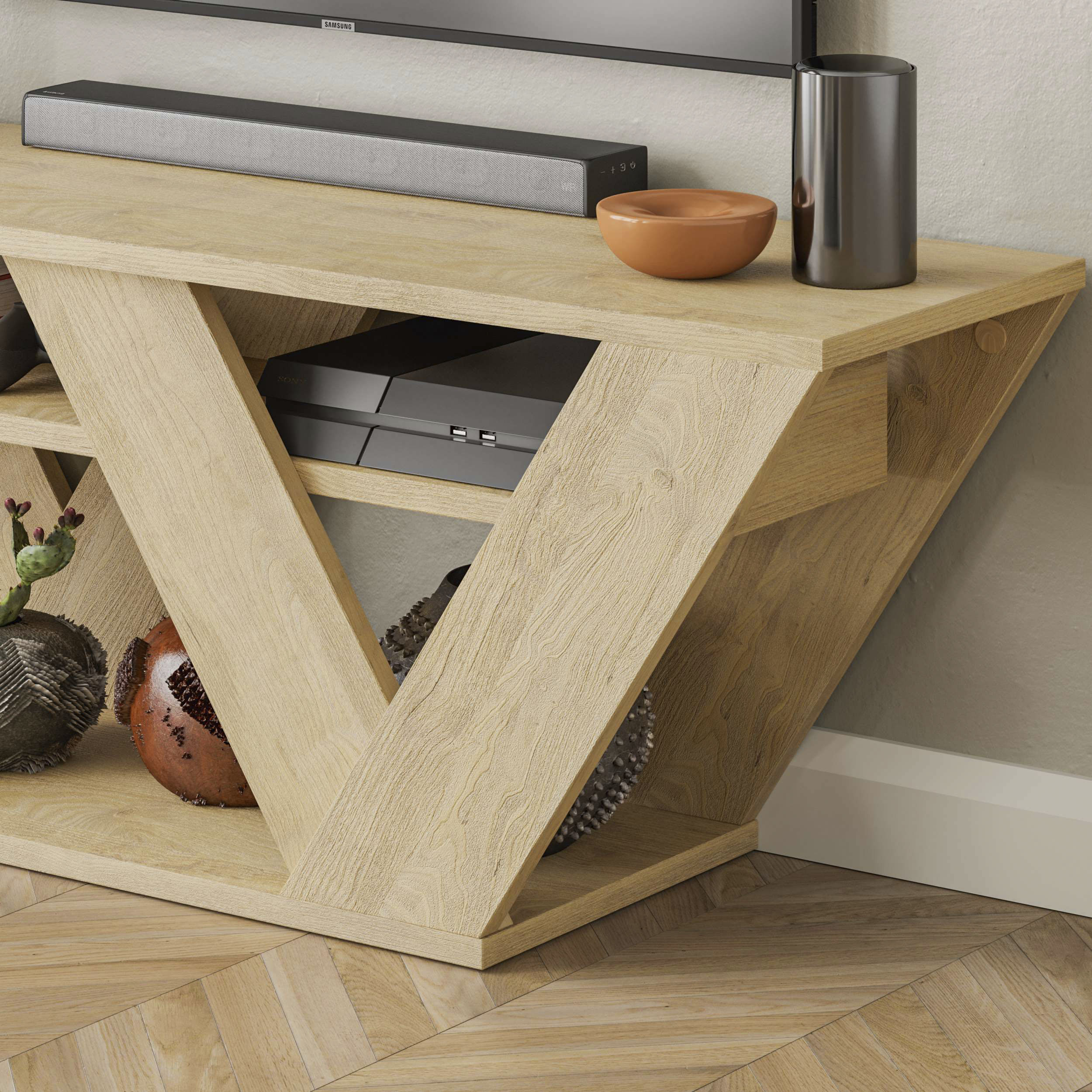 Thumbnail - Decortie TV-Schrank "Thales TV Schrank" Packung, Einfache Montage,Platzsparend