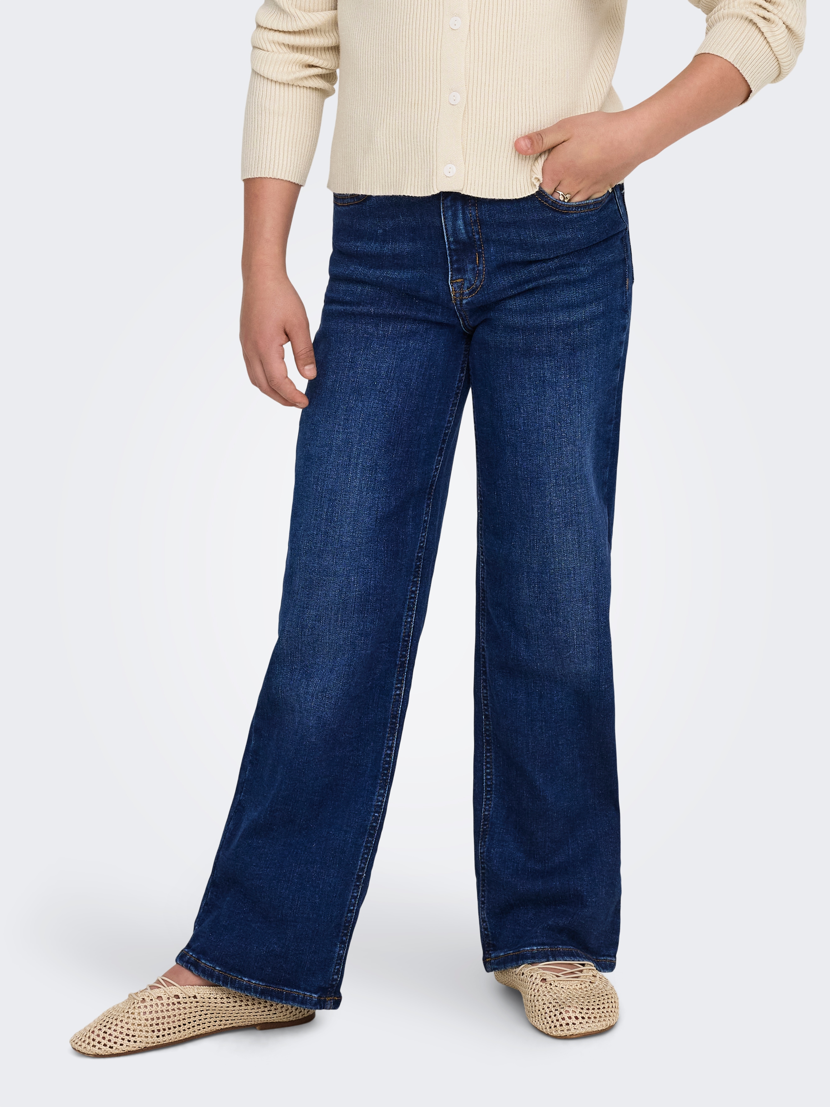 KIDS ONLY Bootcut-Jeans "KOGMADISON BLUSH WIDE DNM DIA092 NOOS"