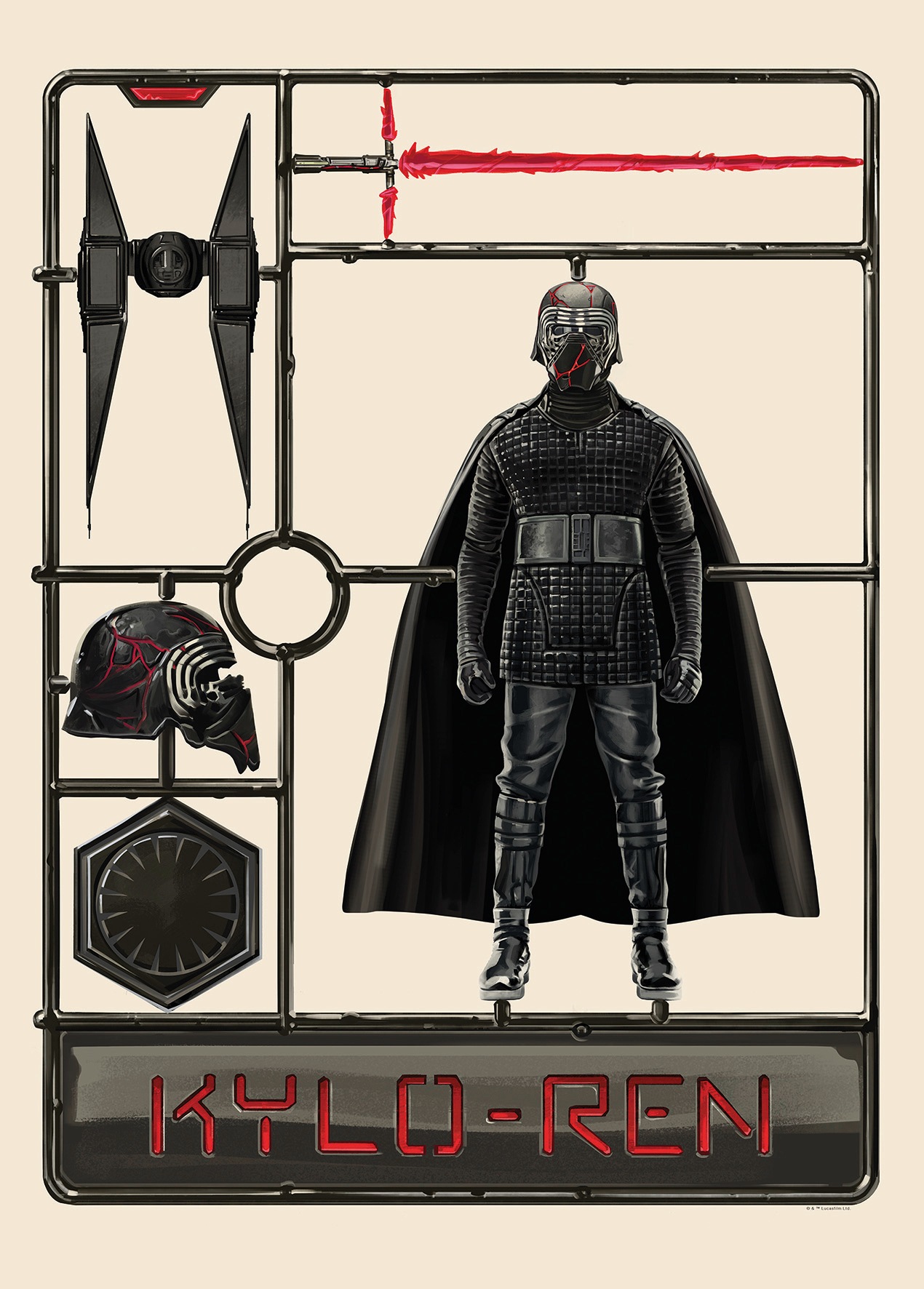 Komar Poster "Star Wars Toy Kylo", Star Wars, (1 St.), Kinderzimmer, Schlafzimmer, Wohnzimmer