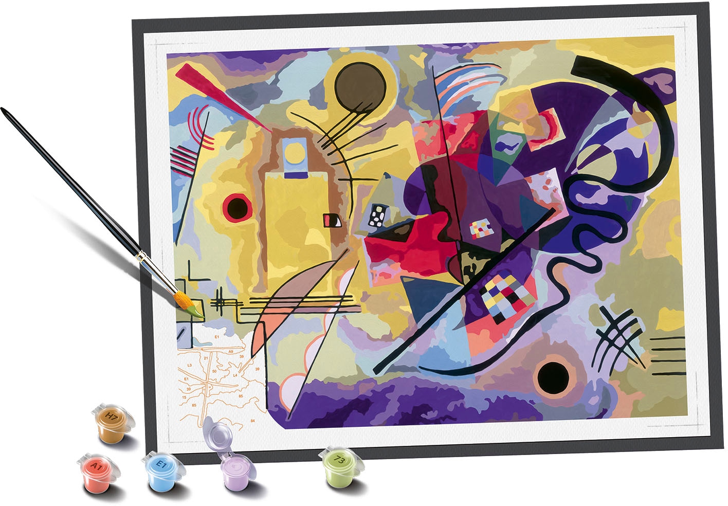 Ravensburger Malen nach Zahlen »CreArt, ART Collection, Yellow, Red, Blue (Kandinsky)«, Made in Europe