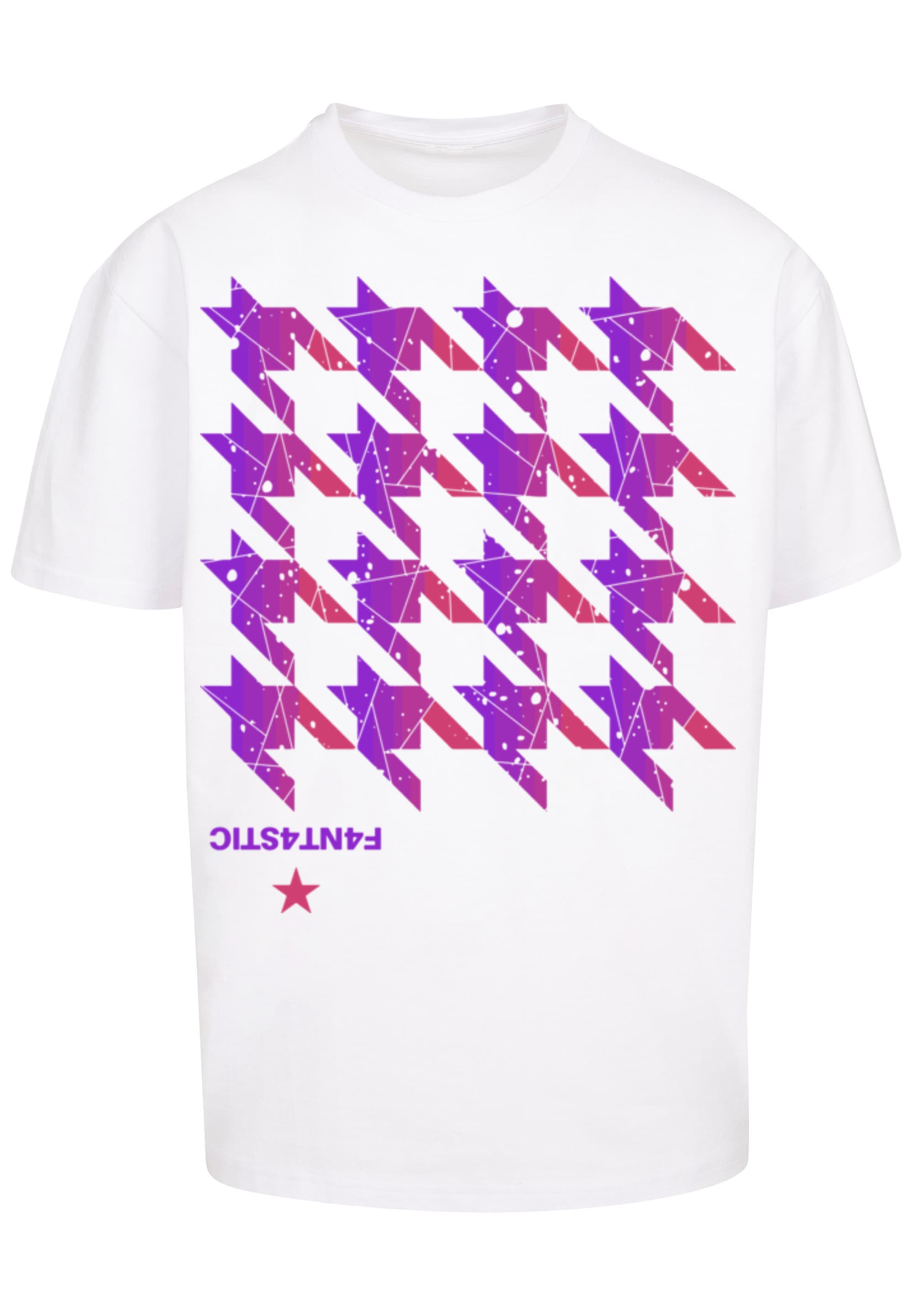 F4NT4STIC T-Shirt "Hahnentritt Pink", Print günstig online kaufen