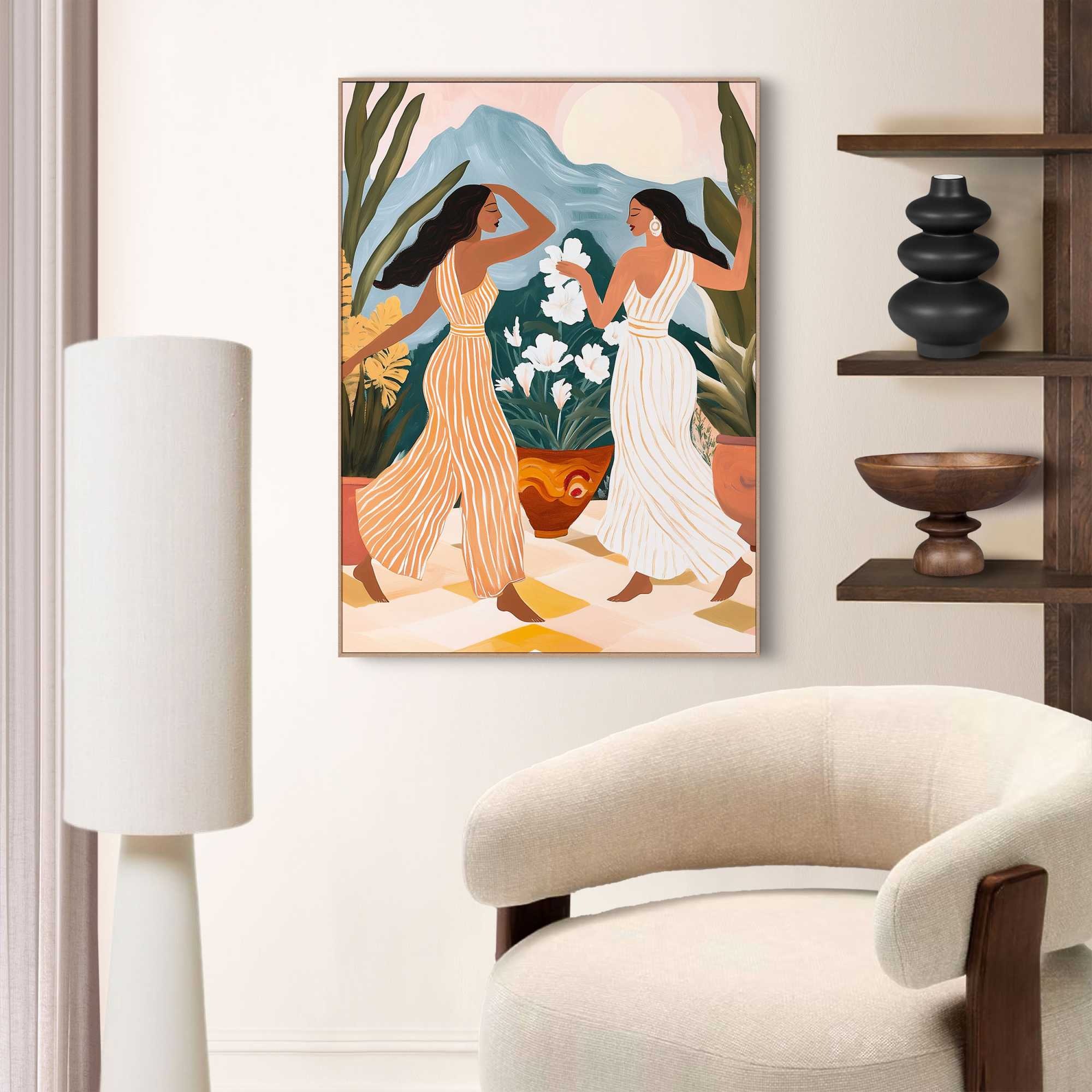 Reinders! Poster »Tanzende Damen«, Hobbyraum - Mehrfarbig - MDF - Frauen - 50x70 cm
