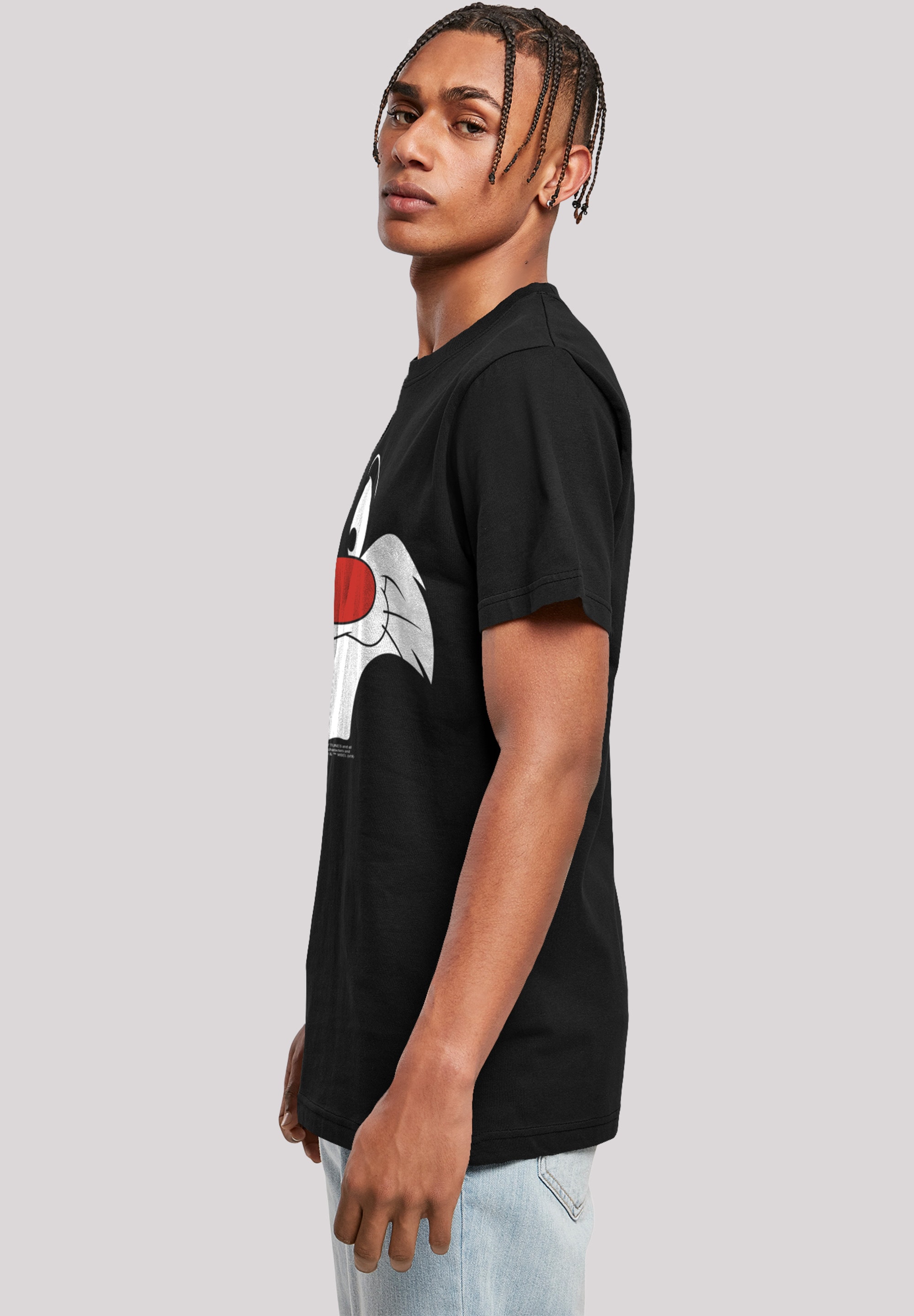 F4NT4STIC T-Shirt »Looney Tunes Sylvester Big Face«, Print