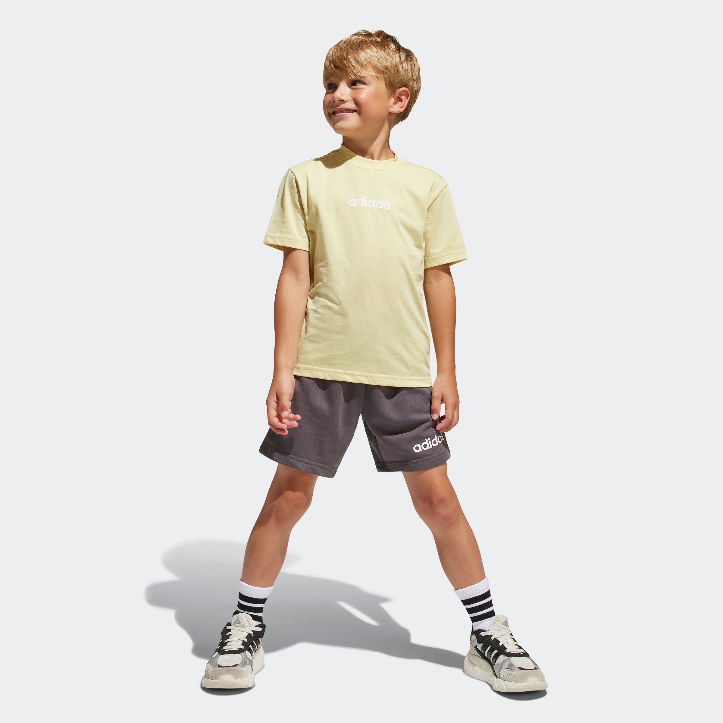 adidas Sportswear Trainingsanzug »LK LIN T-SET«, (2 tlg.)