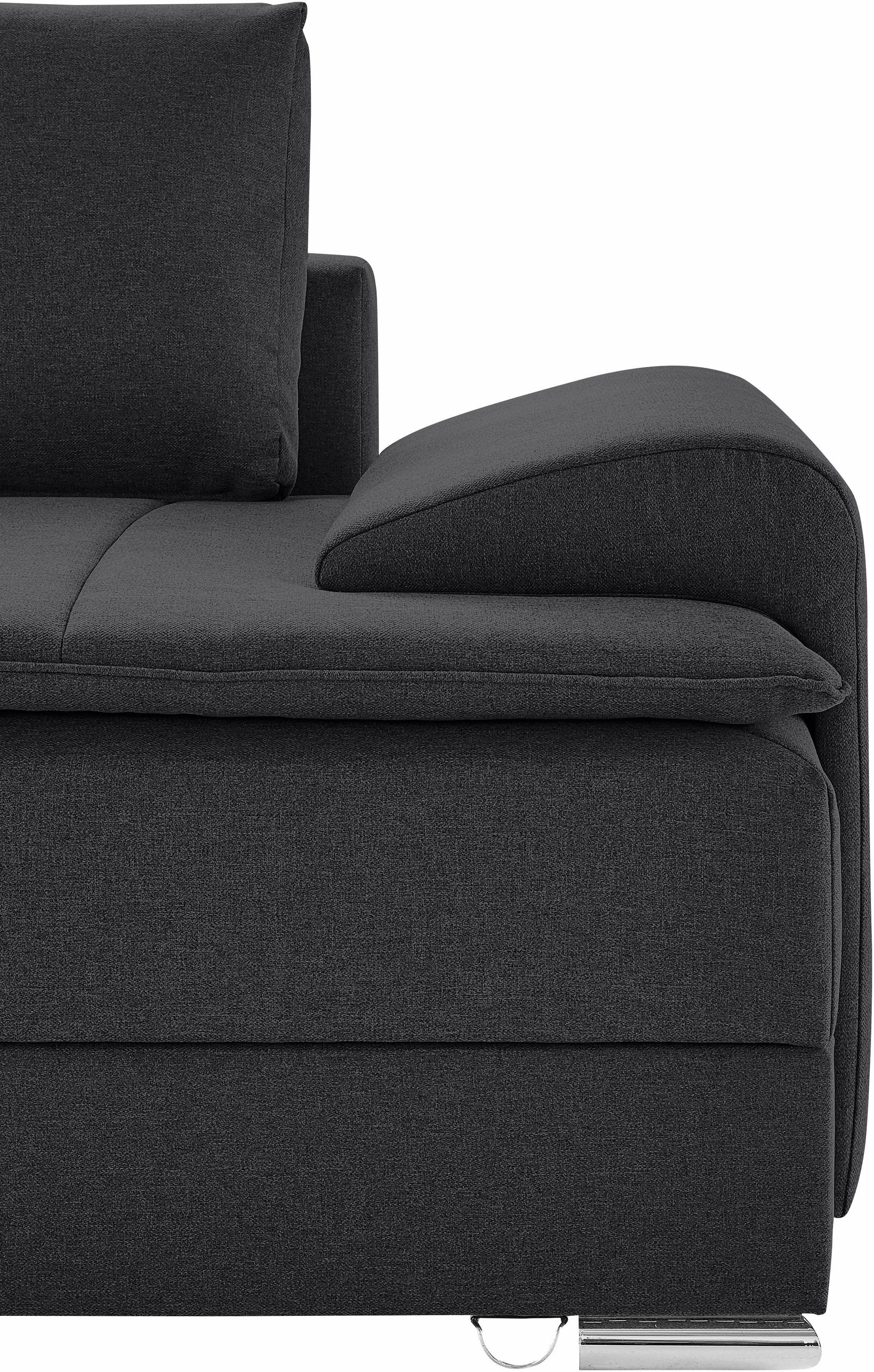 INOSIGN Ecksofa »Night & Day L-Form, B: 324 cm«, mit Bettfunktion, Bettkasten & 3 Zierkissen, Boxspringbett 180x200 cm