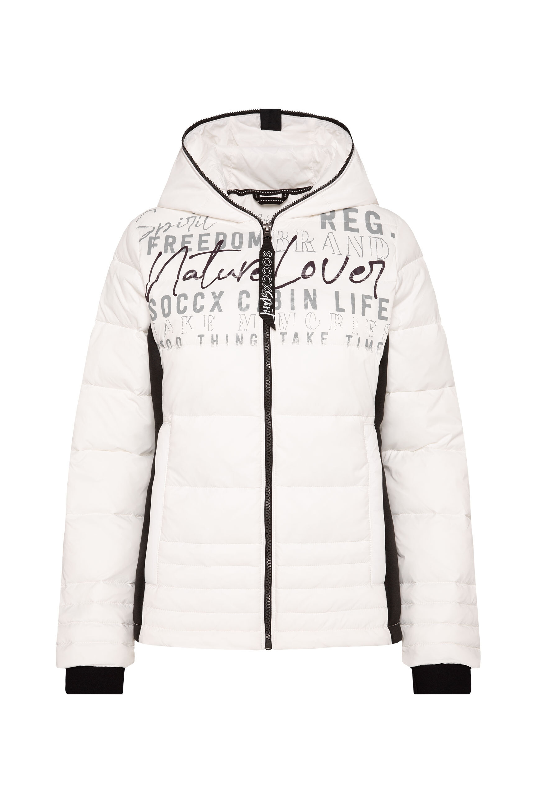 SOCCX Winterjacke mit Kapuze mit Windbreaker-Bündchen