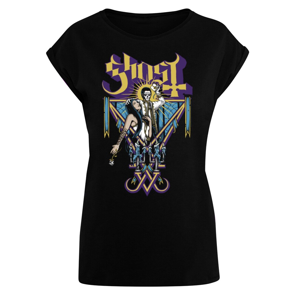 Merchcode T-Shirt »Merchcode Damen Ladies Ghost - Blessing black T-Shirt«, (1 tlg.)