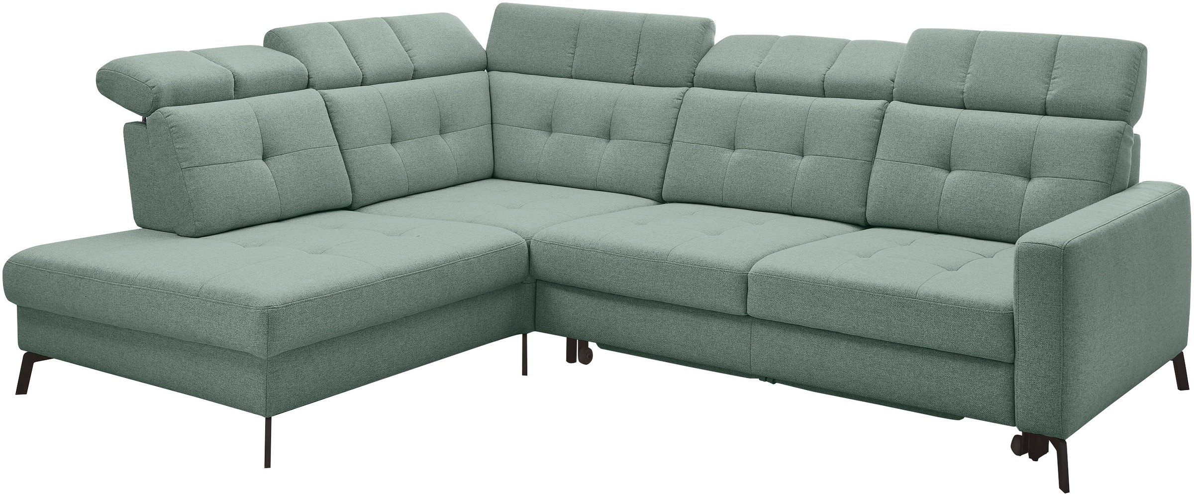 Musterring Ecksofa »MR 4615«, mit Kopf- und Rückenverstellung, Metallfuß schwarz, Maße 272 x 214 cm
