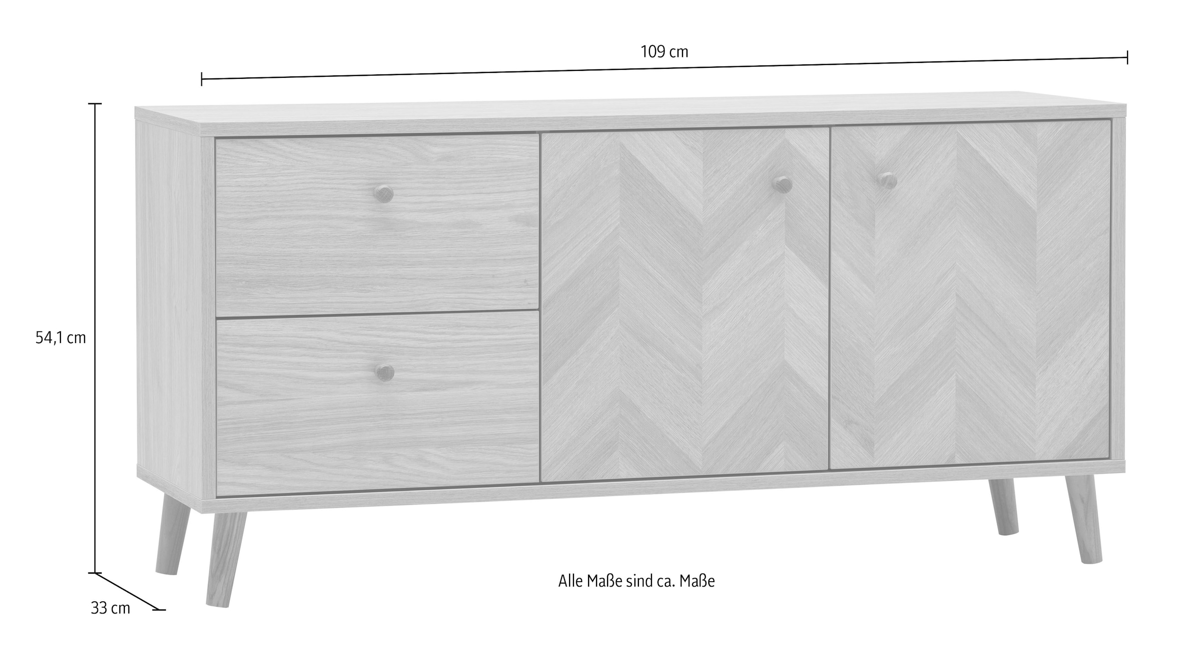 Schildmeyer TV-Board »Visby, Breite 109 cm« 1 Stk. tlg. Made in Germany