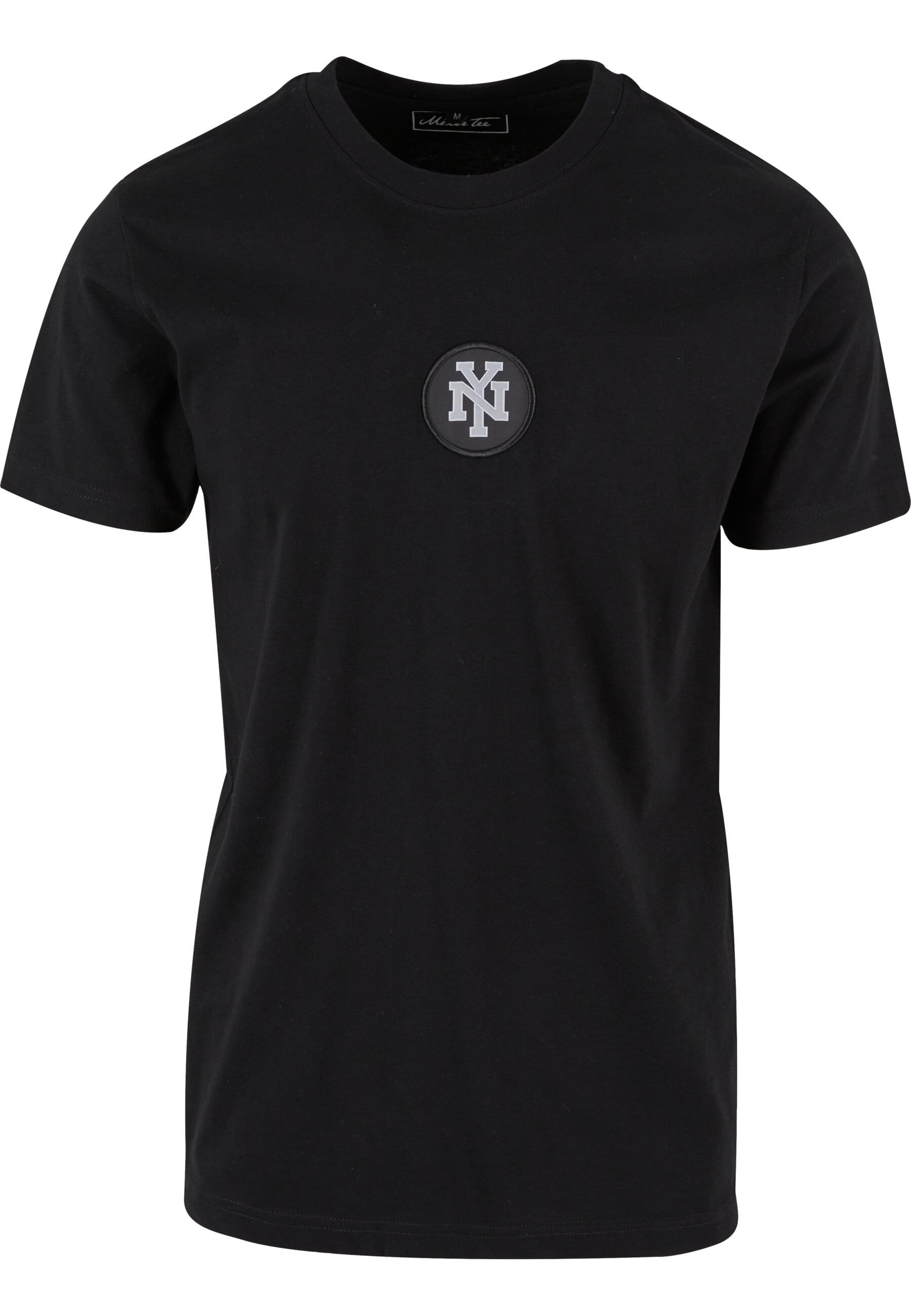 MisterTee Kurzarmshirt "MisterTee Herren NY Patch Tee" 1 Stk. tlg. günstig online kaufen