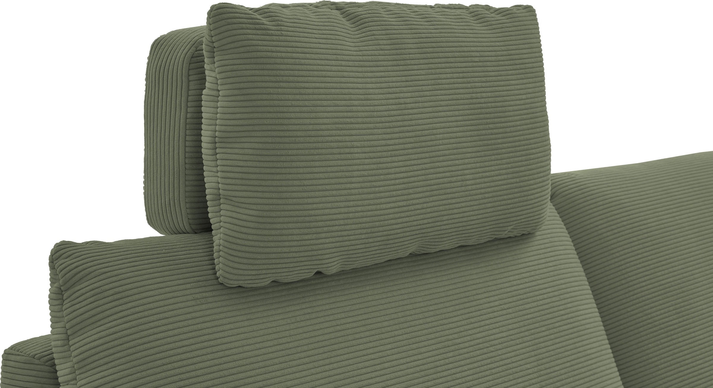 Places of Style Ecksofa »Sarsina: mit Tonnentaschen-Federkern, perfekt zum Entspannen L-Form«, inklusive 1 motorischen Relaxfunktion mit Herz-Waage-Beschlag