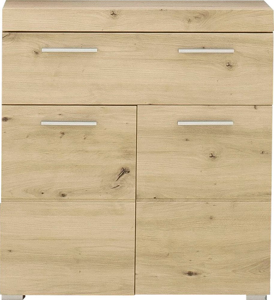 welltime Unterschrank "Avena" Badezimmerschrank mit 1 großen Schubkasten und 2 Türen - 73/31/79 cm