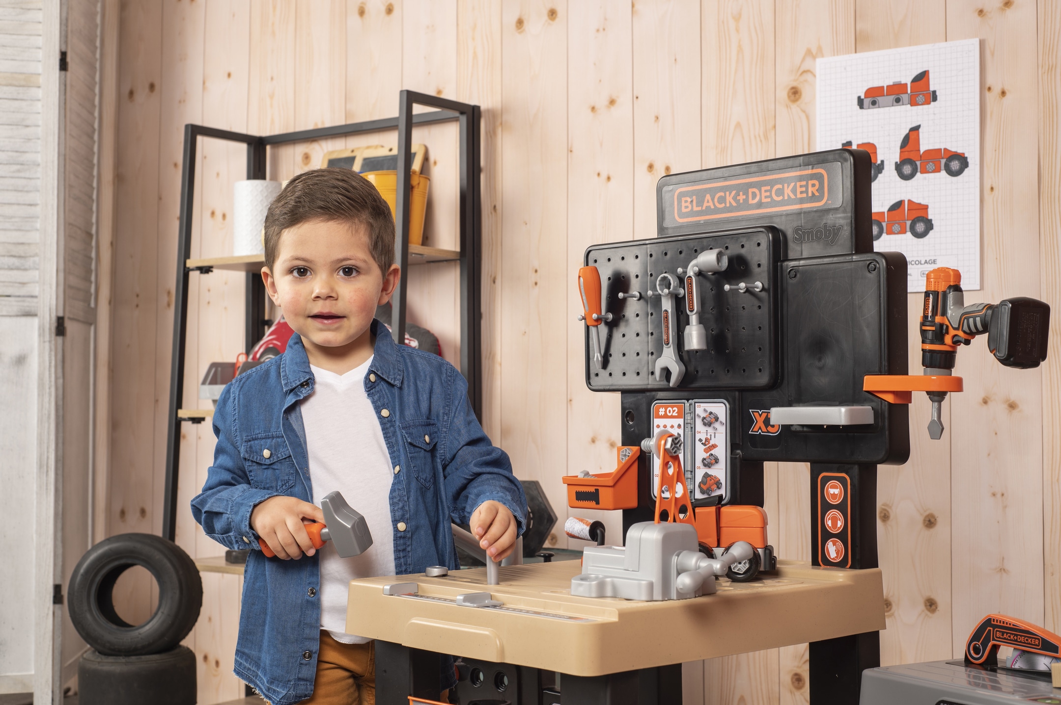 Smoby Spielwerkbank »Black + Decker, Mega Werkbank Center«