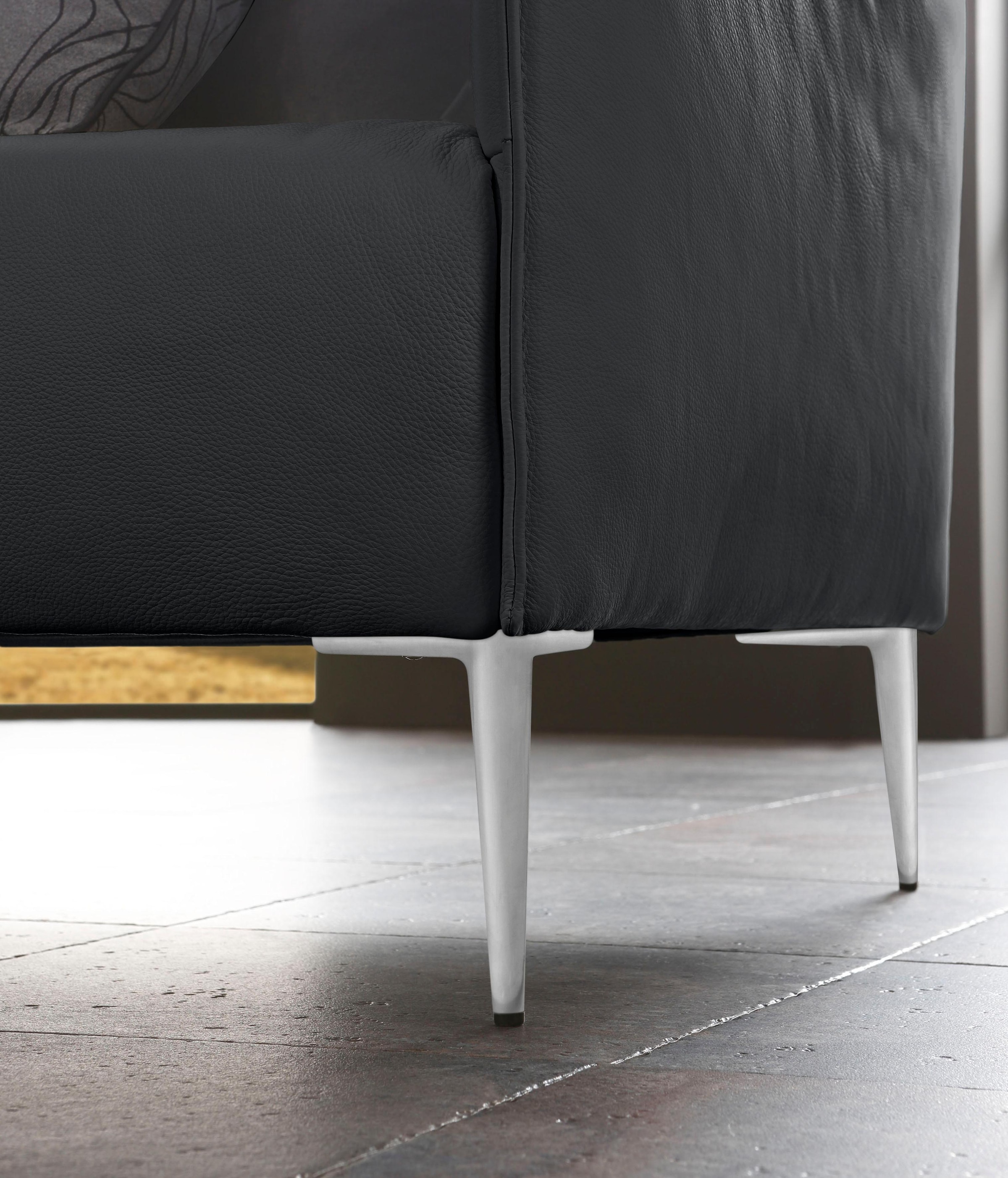 W.SCHILLIG 3-Sitzer »sally«, mit Metallfüßen in Chrom glänzend, Breite 224 cm