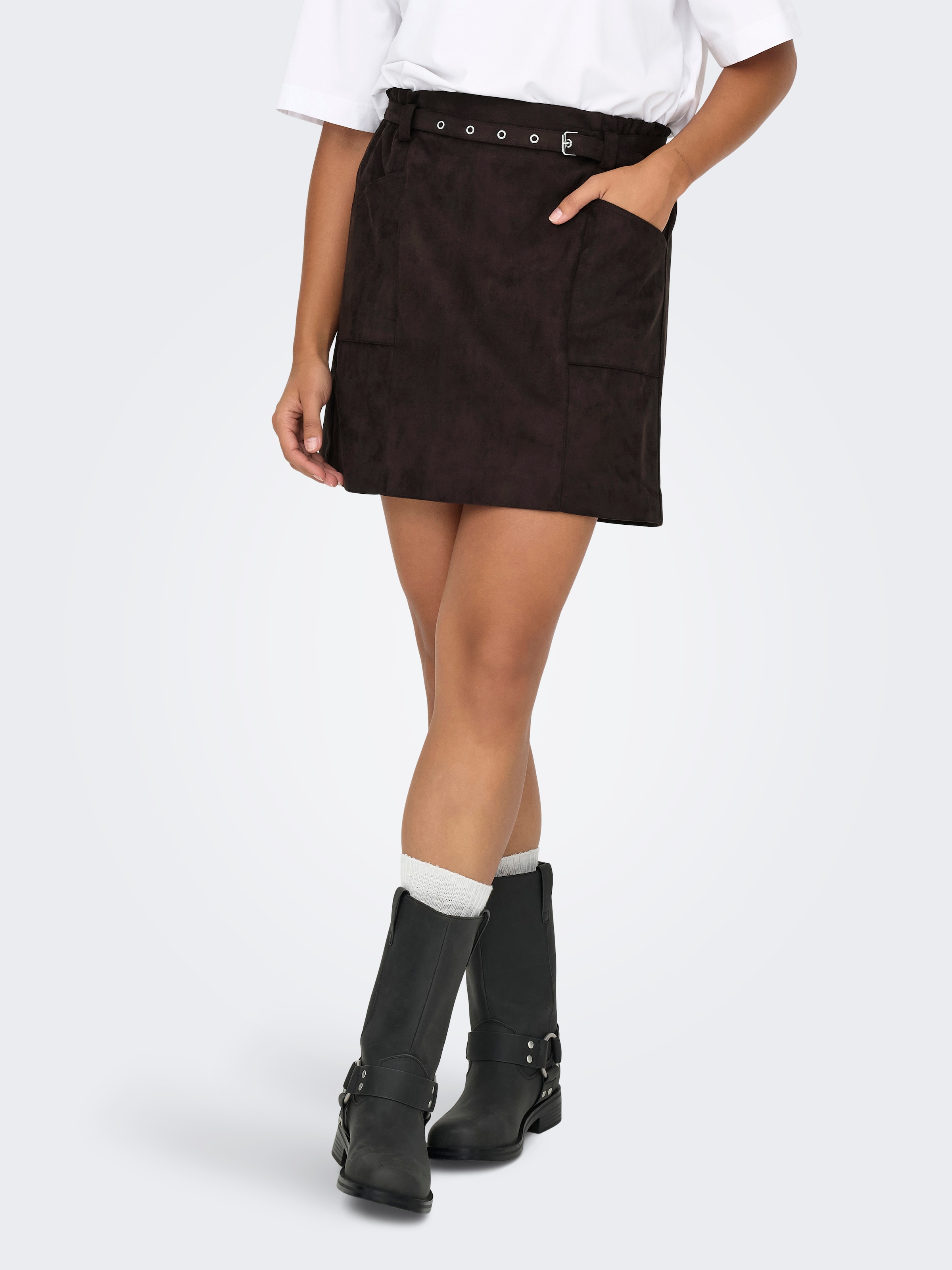 ONLY Minirock "ONLDIANE HEIDI LIFE FAUX SUEDE SKIRT OTW" günstig online kaufen