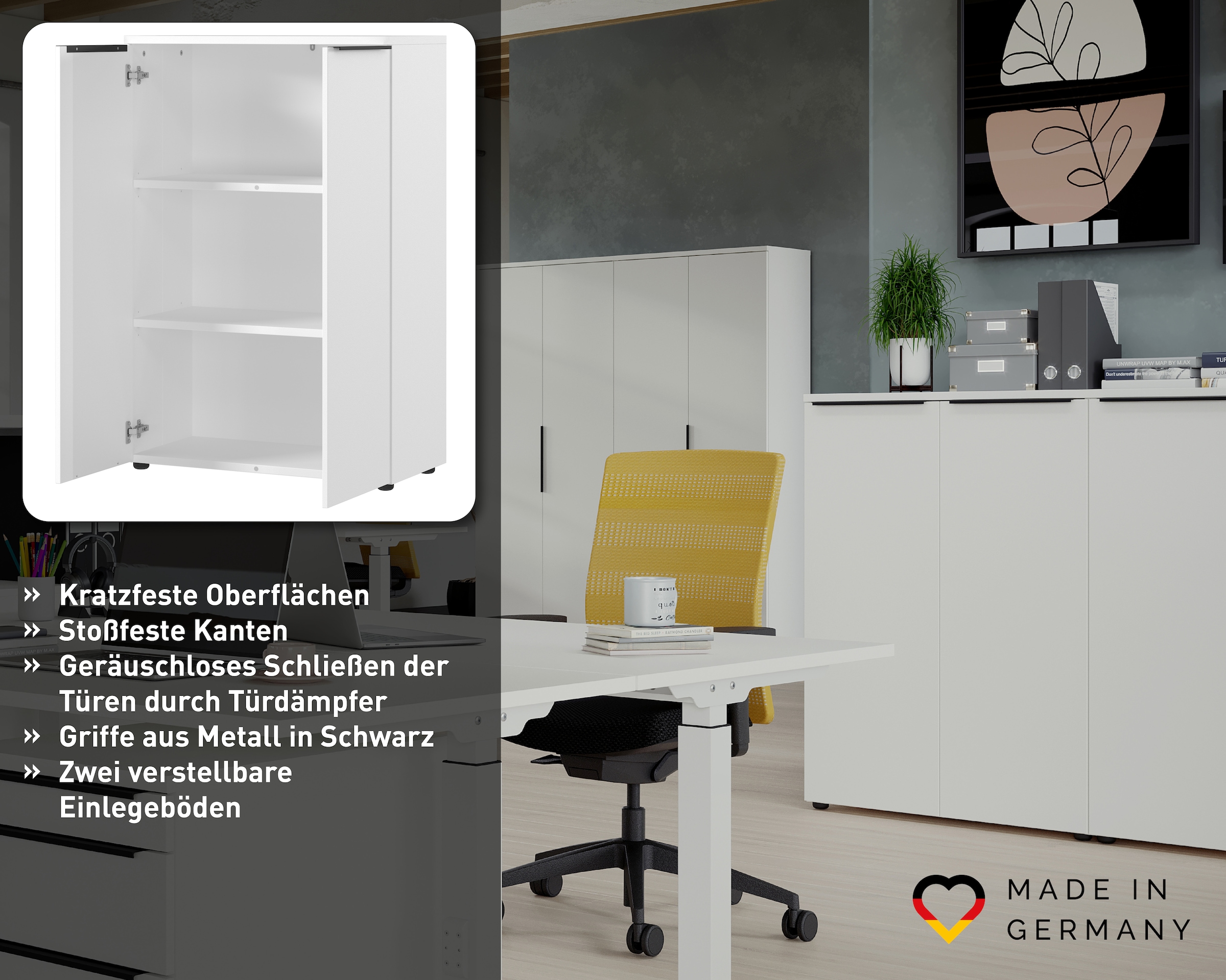 GERMANIA Aktenschrank »Mailand« optional mit Schublade, Türdämpfer, Breite 80 cm, Made in Germany